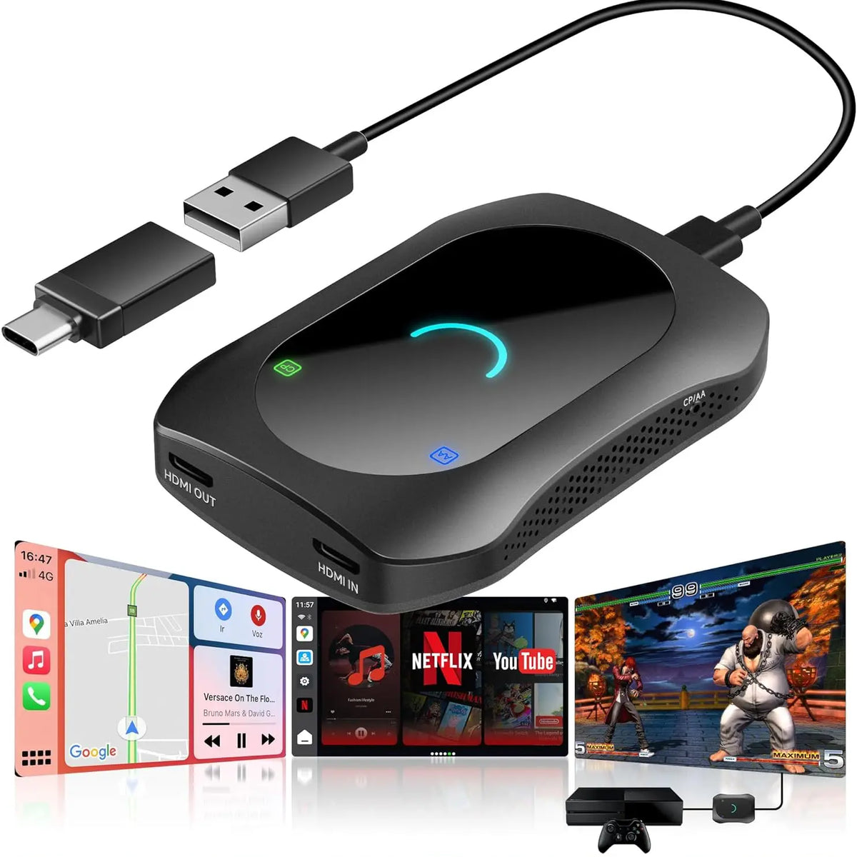 CarPlay AI Box cb7satn 4GBモデル ATOTO CB7SATN Wireless CarPlay Adapter AI Box