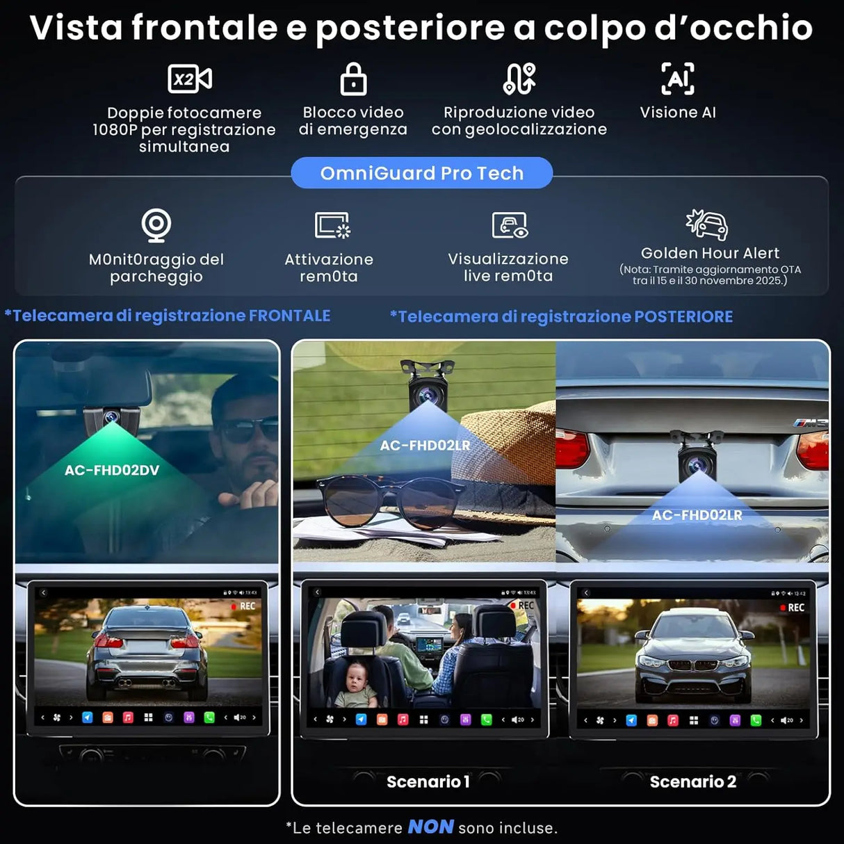ATOTO 14.1" QLED X10G141E Autoradio Android compatibile 1 e 2 DIN, 8GB+128GB, Schermo Flexview, Audio 7.1.2 CH, CarPlay & Android Auto Wireless, 4G LTE, Wi-Fi Dual Band, EQ 36-B, HDMI IN