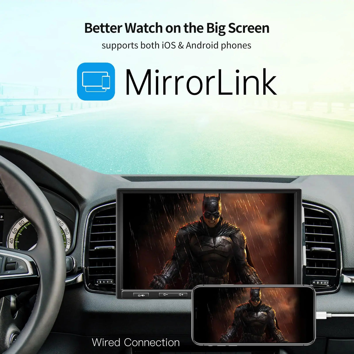 ATOTO F7G110XED 10" Single Din & Double Din Head Unit with Built-in DAB+, Wireless CarPlay & Android Auto, QLED Touchscreen, Bluetooth, HD LRV, MirrorLink, Quick Charge, USB/SD