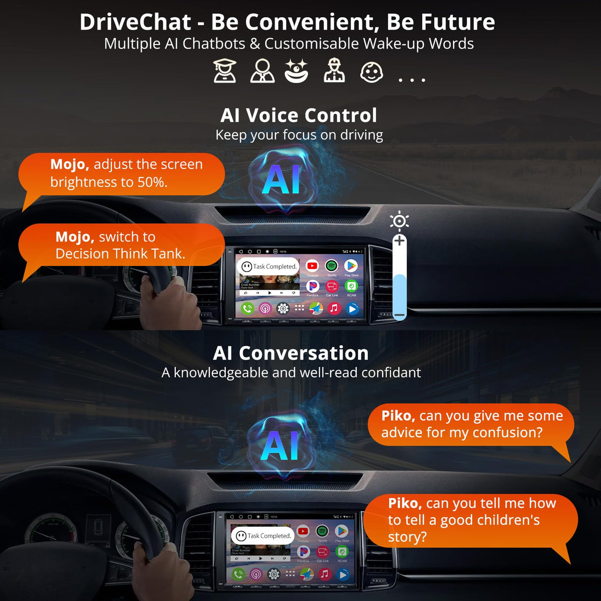 ATOTO A6G2A7PF Ultra 7" AndroidダブルDINディスプレイオーディオ OBD2スキャナー付き 7インチ カーラジオ ワイヤレスCarPlay/Android Auto対応 ChatGPT内蔵 WiFi/BT/USB ミラーリンク 36バンドEQ GPSトラッカー デュアルBluetooth搭載