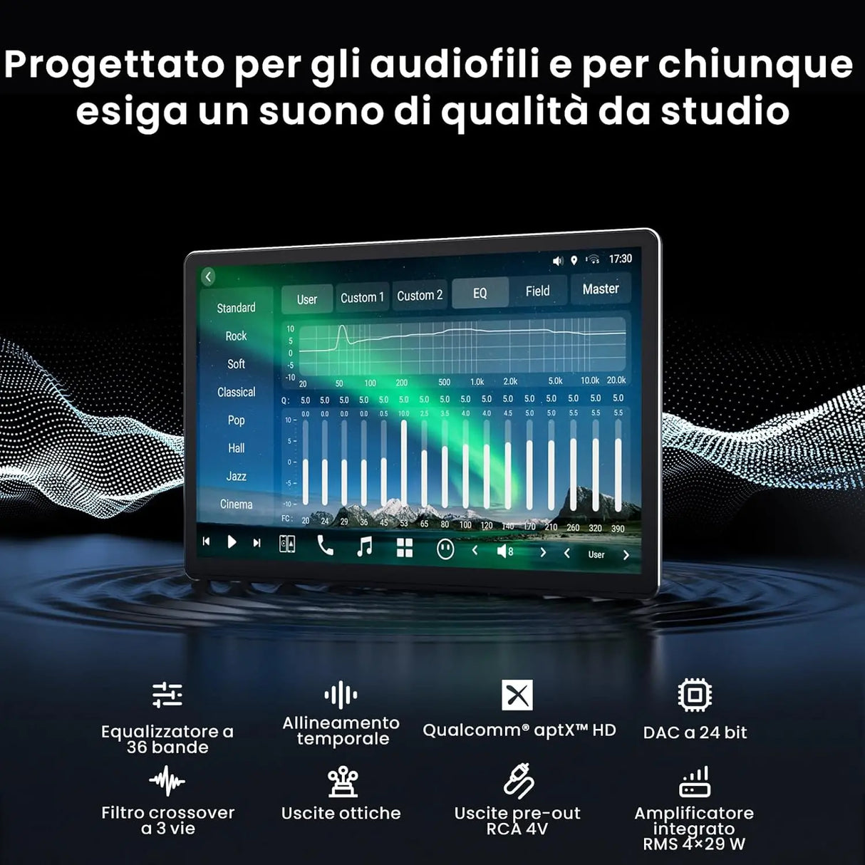 ATOTO 14.1" QLED X10G141E Autoradio Android compatibile 1 e 2 DIN, 8GB+128GB, Schermo Flexview, Audio 7.1.2 CH, CarPlay & Android Auto Wireless, 4G LTE, Wi-Fi Dual Band, EQ 36-B, HDMI IN