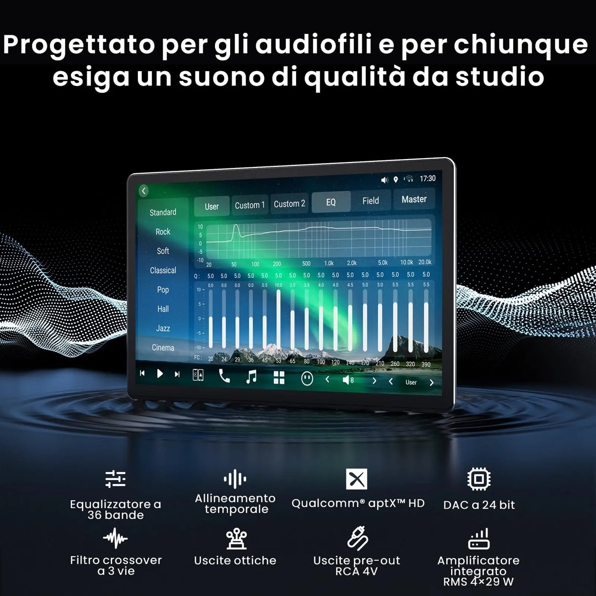 ATOTO X10G141E 14.1" QLED Android 1 & 2 DIN Car Stereo, 8GB+128GB, Flexview Screen, 7.1.2 CH Audio, Wireless CarPlay & Android Auto, 4G LTE, Dual-Band Wi-Fi, 36-B EQ, HDMI IN