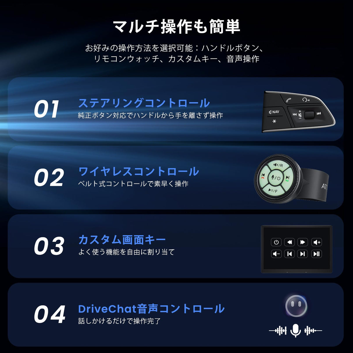 ATOTO X10G209E 9" QLED 2 Din ディスプレイオーディオ、Android 13、8GB+128GB、ワイヤレスCarPlay & Android Auto、RCA・DSP・DAC・AMP・SUB・車載用Gセンサー・GPS・AI・HDMI入力/出力・OTA、内蔵4G・WiFi・USB・デュアルBluetooth、1080Pフロント/リアカメラ