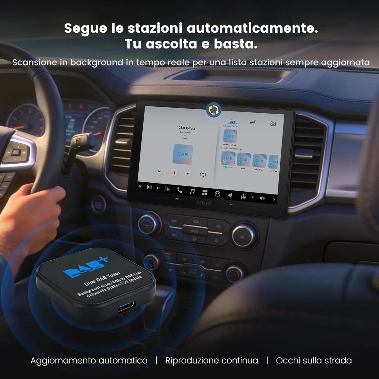 ATOTO AC-4475 Ricevitore radio DAB+ – Compatibile con ATOTO A5, A6 e S8 Series
