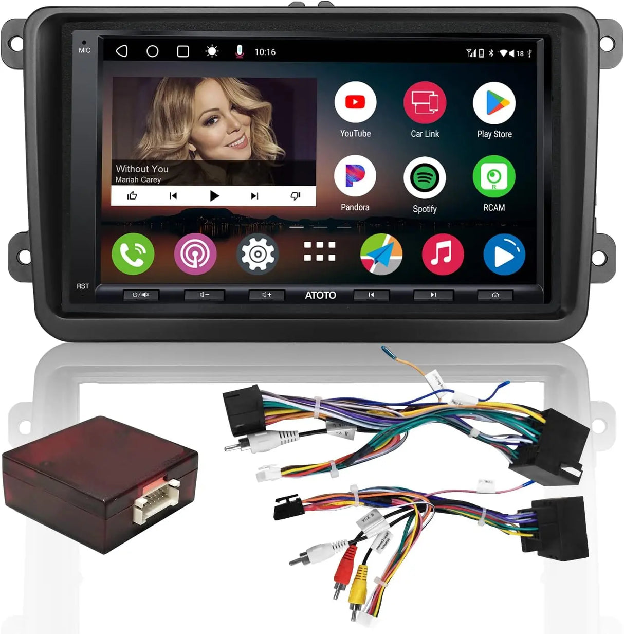 ATOTO A6VW07APF 7" Double Din Car Stereo, Wireless CarPlay & Android Auto, Dual Bluetooth, HD LRV, 2G+32G, Compatible with VW Volkswagen/Golf/Polo/Tiguan/Passat