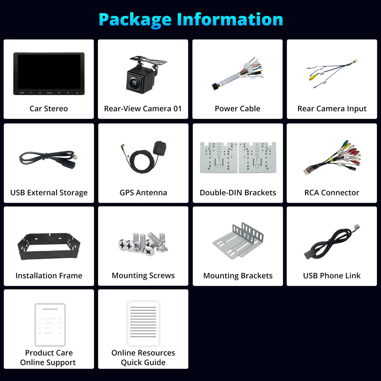 ATOTO A5LG211T 10" Android Double Din Car Stereo with Backup Camera, Wireless CarPlay & Android Auto in-Dash Navigation, WiFi/Bluetooth/USB Tethering, MirrorLink, AI Dialogue,DSP/FM/AM, 2G+32G