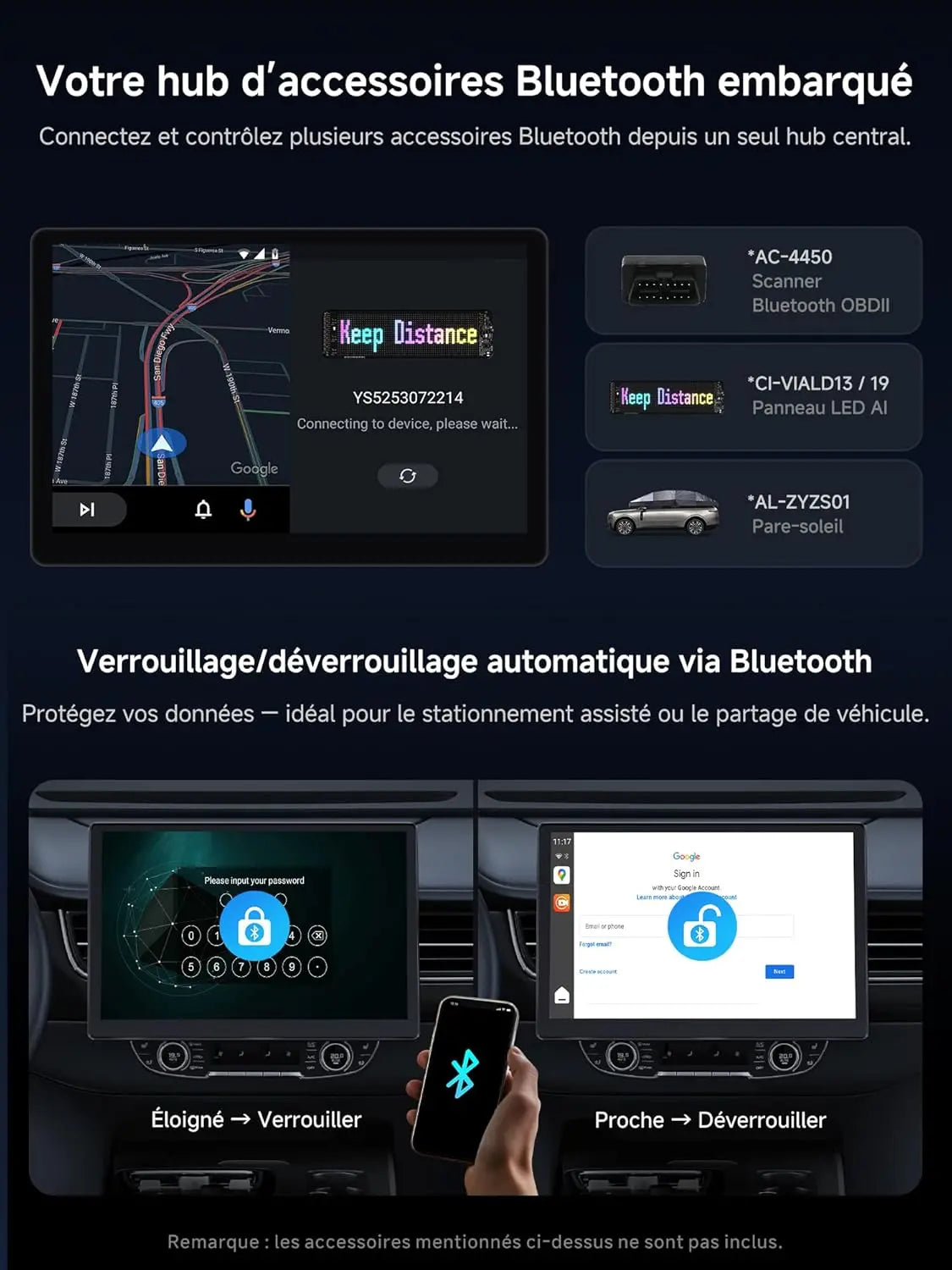 ATOTO CB6C Adaptateur CarPlay sans fil Android 13, Boîtier AI Plug & Play avec GPS, IA DriveChat, 4G LTE, 4GB+64GB, Noir