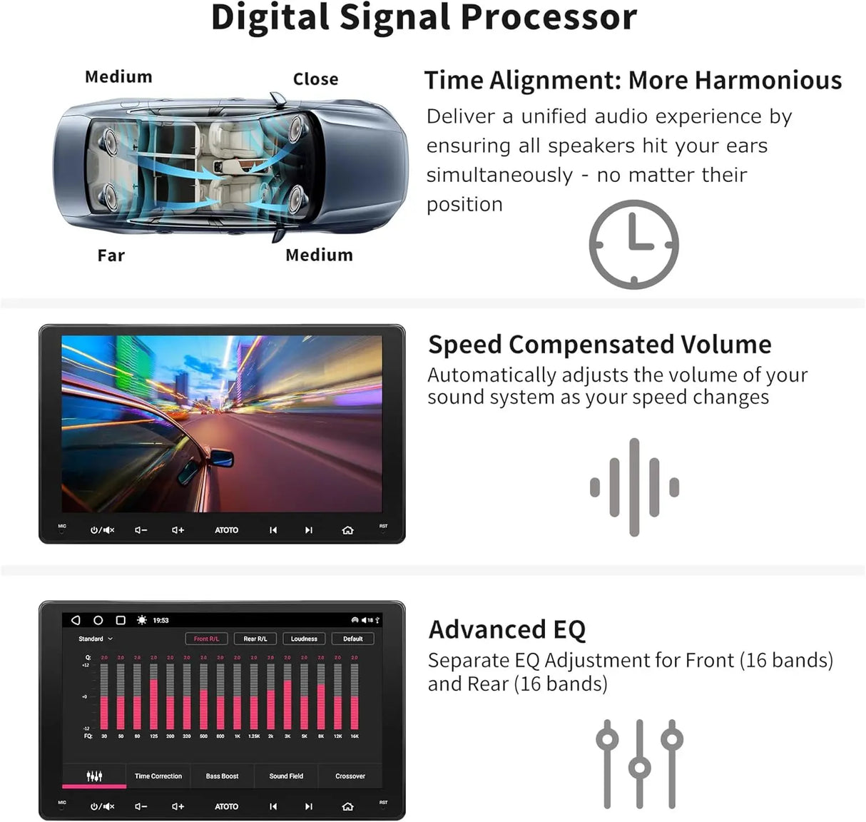 ATOTO S8G2094MS 9" Double Din Car Stereo, QLED Touchscreen 1280×720, Wireless CarPlay & Android Auto, 4+32G, Built-in 4G LTE, GPS Tracking, Dual Bluetooth, Live Rear View, SCVC & In-Dash Android Video Receiver