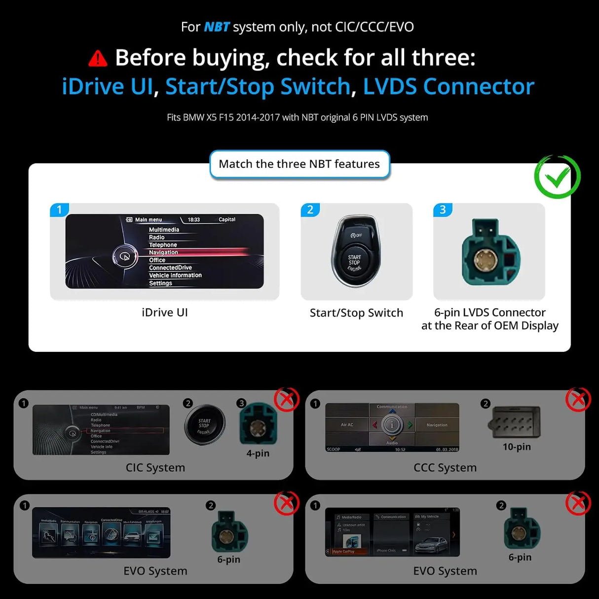 ATOTO S8BMX5512B8PN 12,3" Radio coche – Compatible con BMW X5 F15 NBT (2014-2017), Bluetooth, CarPlay y Android Auto inalámbrico, GPS para coche, DriveChat AI, 2 Bluetooth, 4G LTE