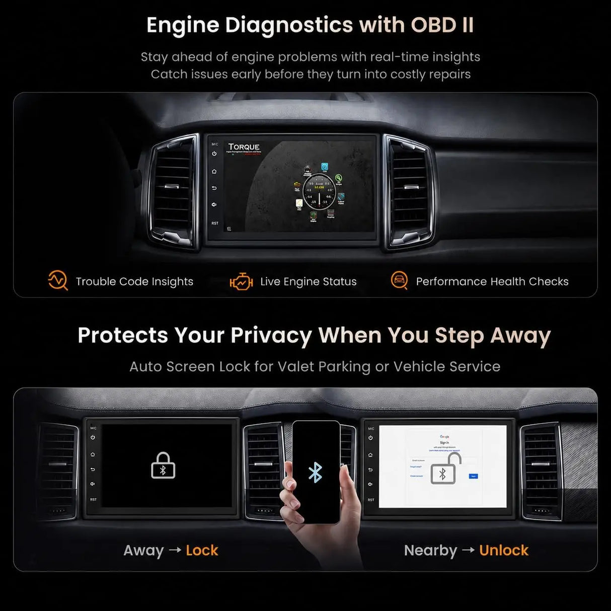 ATOTO S8G2B74MS 7" Android Double Din Car Stereo with Backup Camera, 8-Core, QLED Touchscreen, 4G LTE, Wi-Fi/BT/USB, AI, Wireless CarPlay & Android Auto, DSP/SCVC, 4G+32G