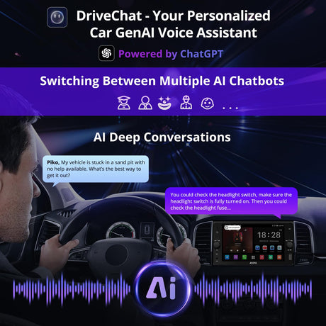 ATOTO A5LTYB7T 7" Double Din Car Stereo, Wireless CarPlay & Android Auto, Compatible with Toyota, Touchscreen, Wi-Fi/BT Tethering, 24 Band EQ DSP, FM/AUX/TF, 2G+32G