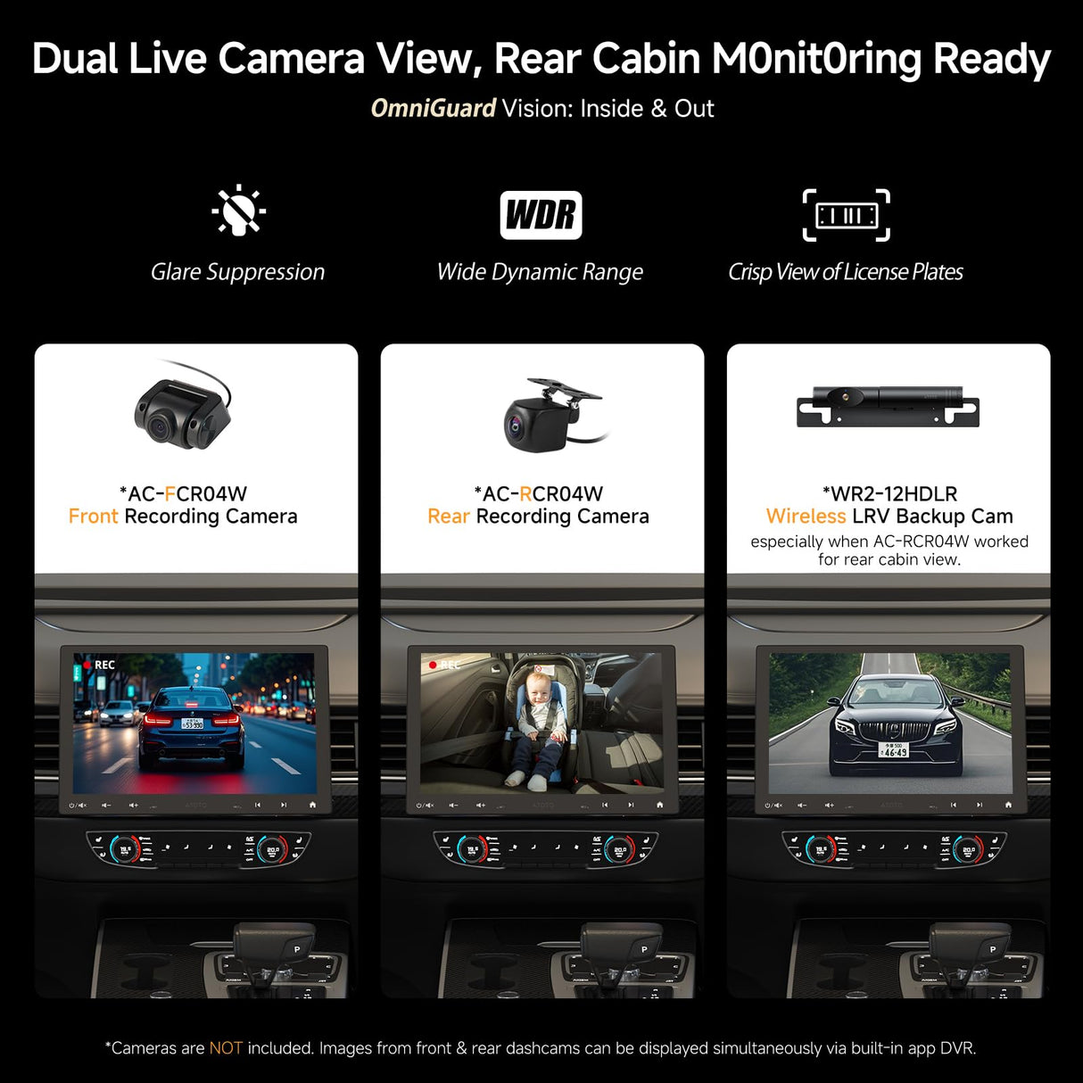 ATOTO 10" S8G1104MS Double-DIN & Single-DIN Adaptive Head Unit with Floating Screen, Android AI-Powered, 4G LTE, Wi-Fi/BT/USB, Wireless CarPlay & Android Auto, 4G+32G, DSP/SCVC/LRV