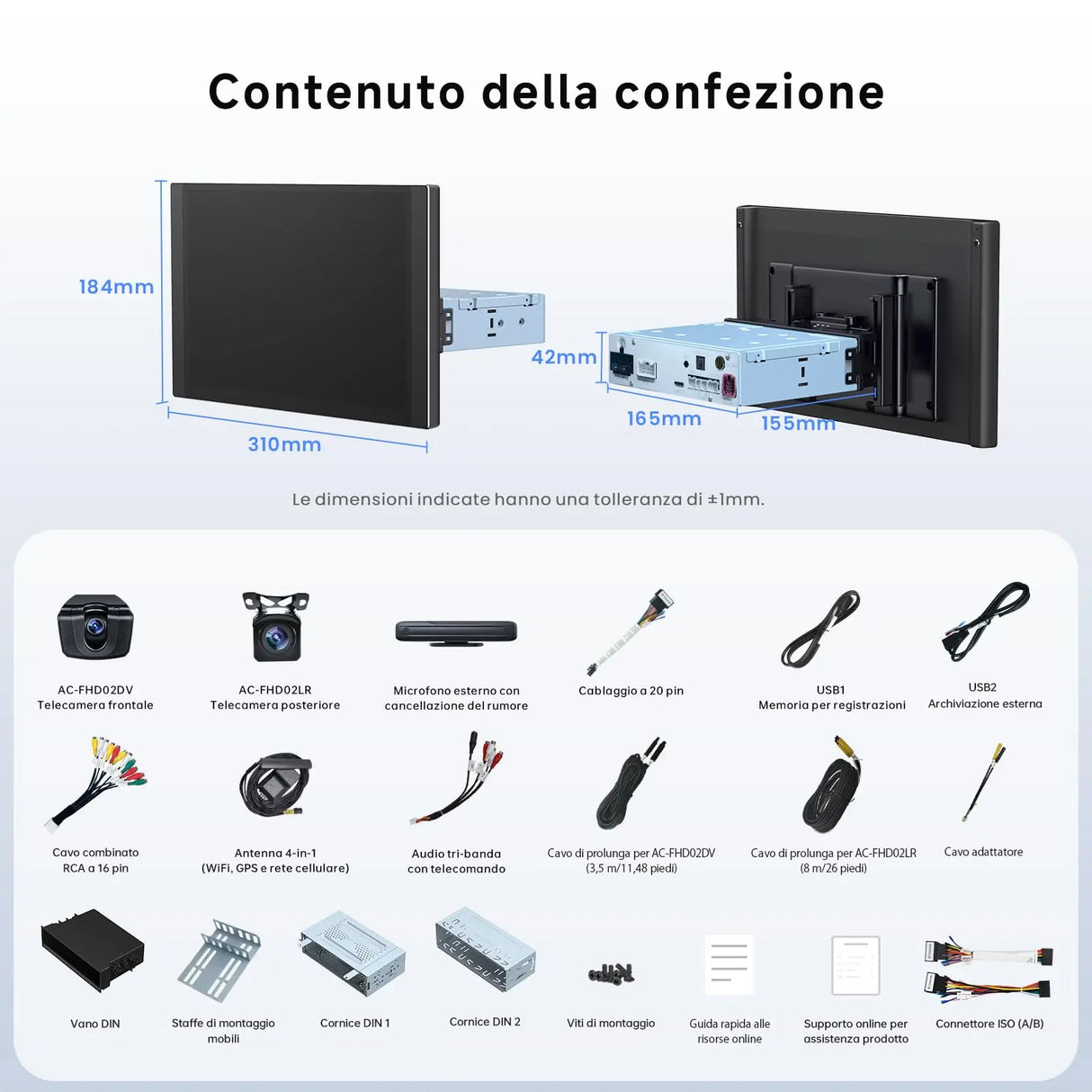 ATOTO X10G125E-R3 12.5" QLED Radio Android 1 DIN/2 DIN con 2 Cámaras de Grabación, HDMI IN, Pantalla Flexview, 8+128G, Sonido 7.1.2CH, 4G LTE, WiFi Dual, CarPlay & Android Auto inalámbricos