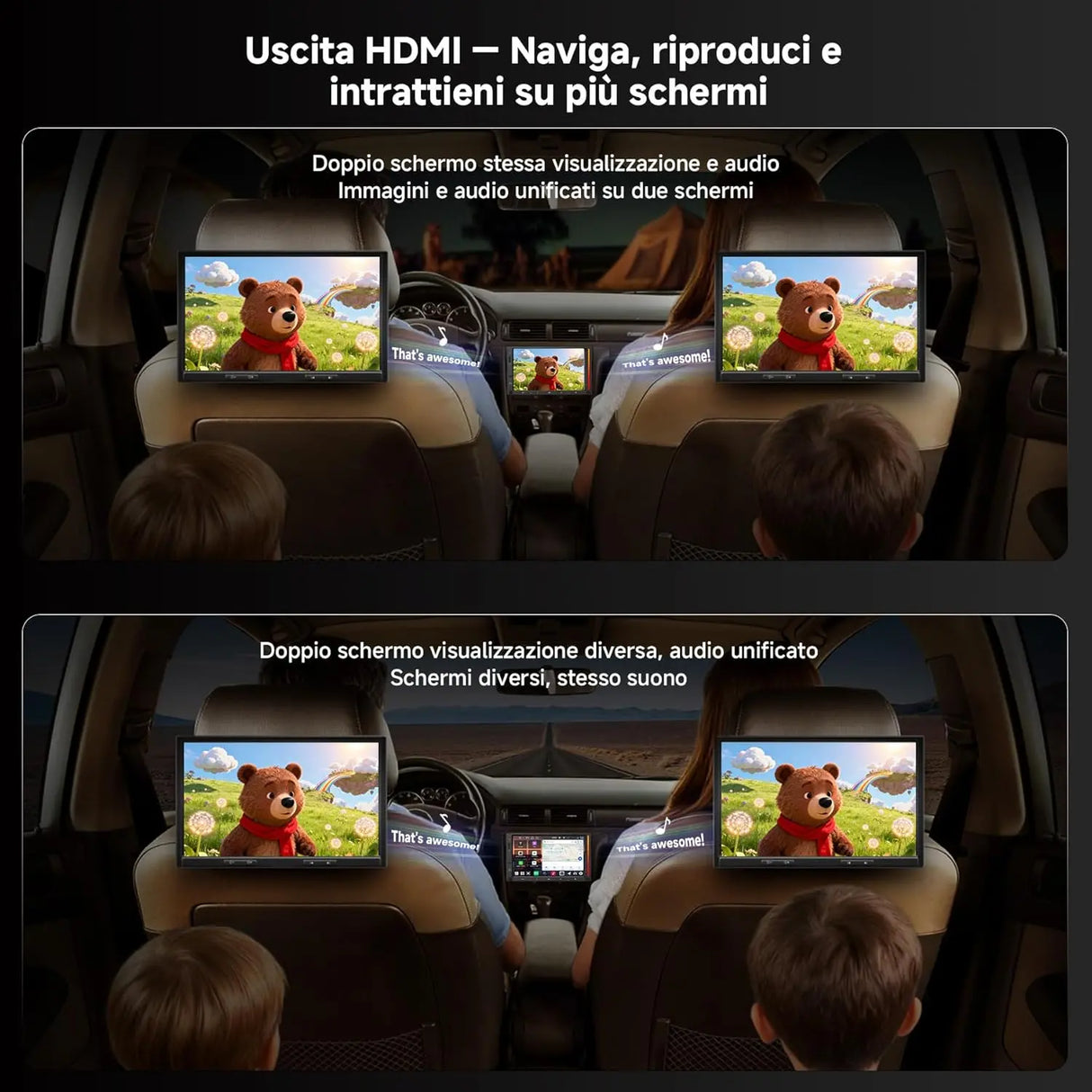 ATOTO V10G2D7OC Autoradio 2 DIN Android 7" QLED, Karaoke in Auto, Registrazione 4 Telecamere Simultanee, aptX HD Bluetooth, 4G SIM/Wi-Fi/USB, DSP Audio 7.1.2, IA Agentica