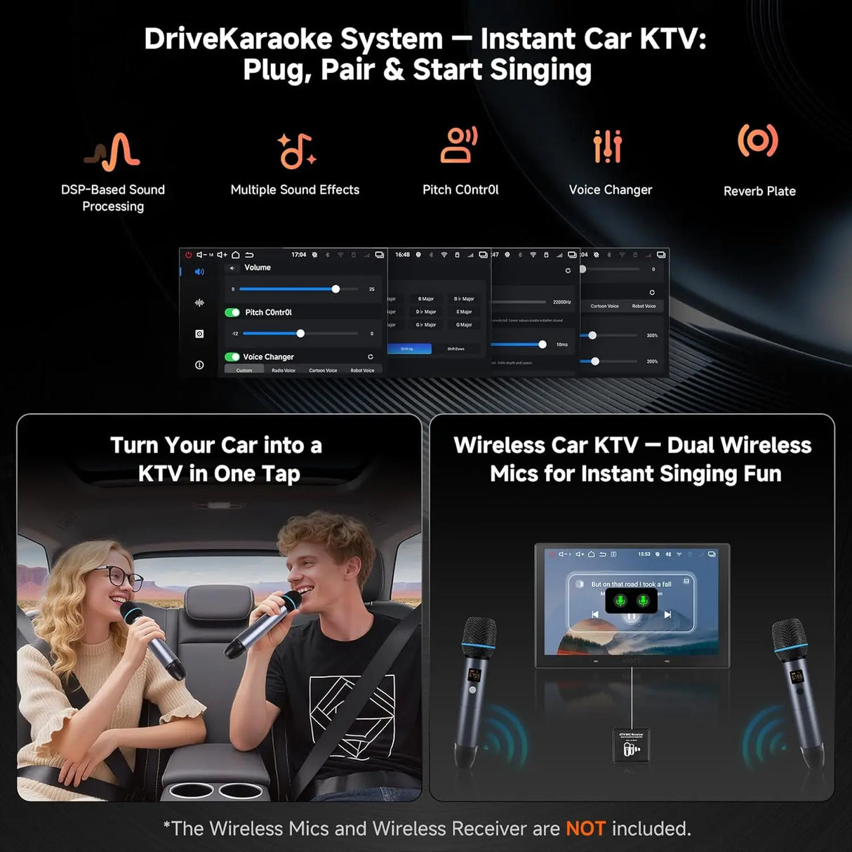 ATOTO V10G211OC-S04 10” QLED Android Double DIN Car Stereo, Wireless CarPlay & Android Auto, Includes Front Dash Cam & Backup Camera, Car Karaoke, Pro DSP 4V Pre-Out, HDMI Out, aptX HD Bluetooth, 4G LTE