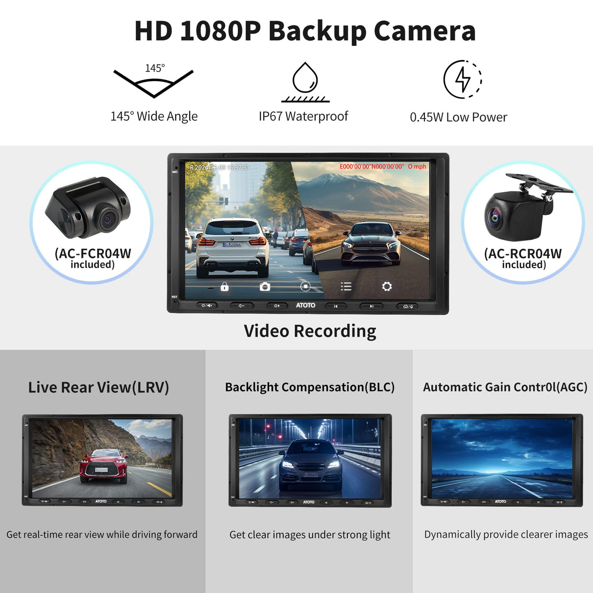 ATOTO S8G2A74MS 7" Touch Screen Double Din Head Unit, Wireless CarPlay & Android Auto, Dual Cam, ChatGPT AI, 4G LTE, DSP, Octa-Core 4+32GB