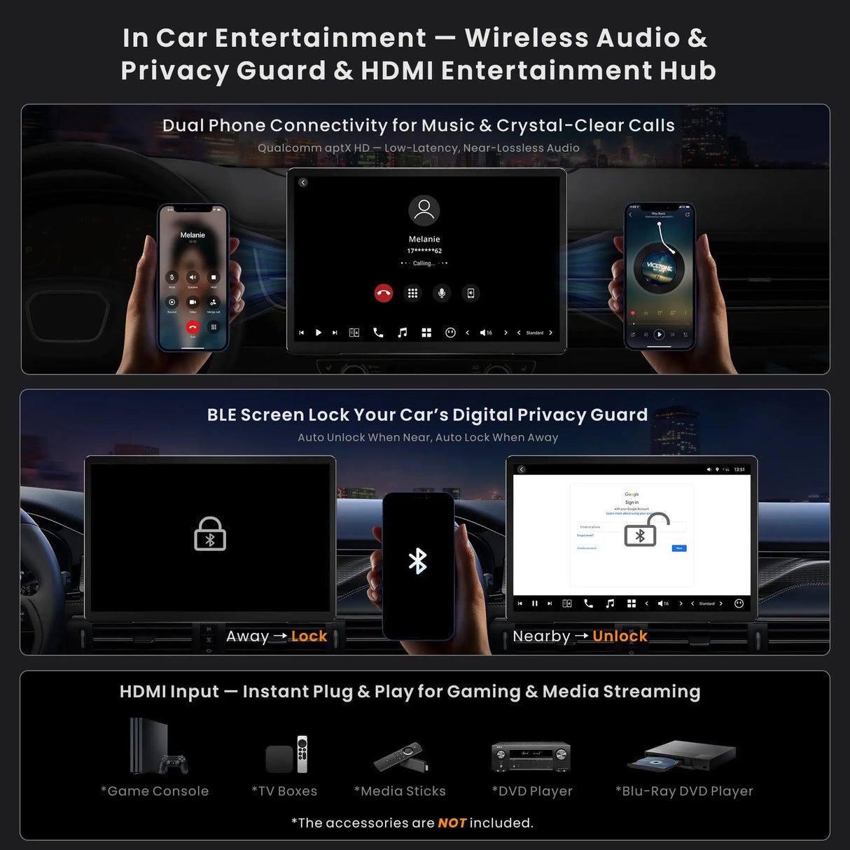 ATOTO X10G141E-R3S 14.1” Android Car Stereo, Single & Double DIN Compatible, FlexView Pro Floating Screen, Twinsight Dual-Cam Recording, 7.1.2-Channel Audio, AI Vision, Re-Mote LiveView, ADS Protocol
