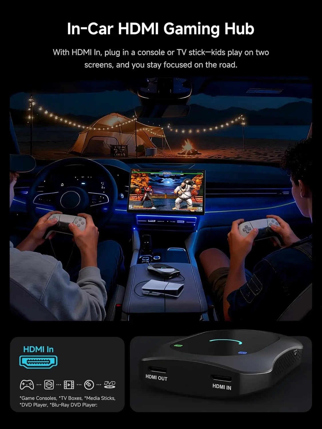 ATOTO CB7SATN 8-in-1 AI Box – Wireless CarPlay & Android Auto, Android Desktop, HDMI In/Out, Wi-Fi, 4G LTE, DriveChat (ChatGPT), Dual-BT IoT Hub