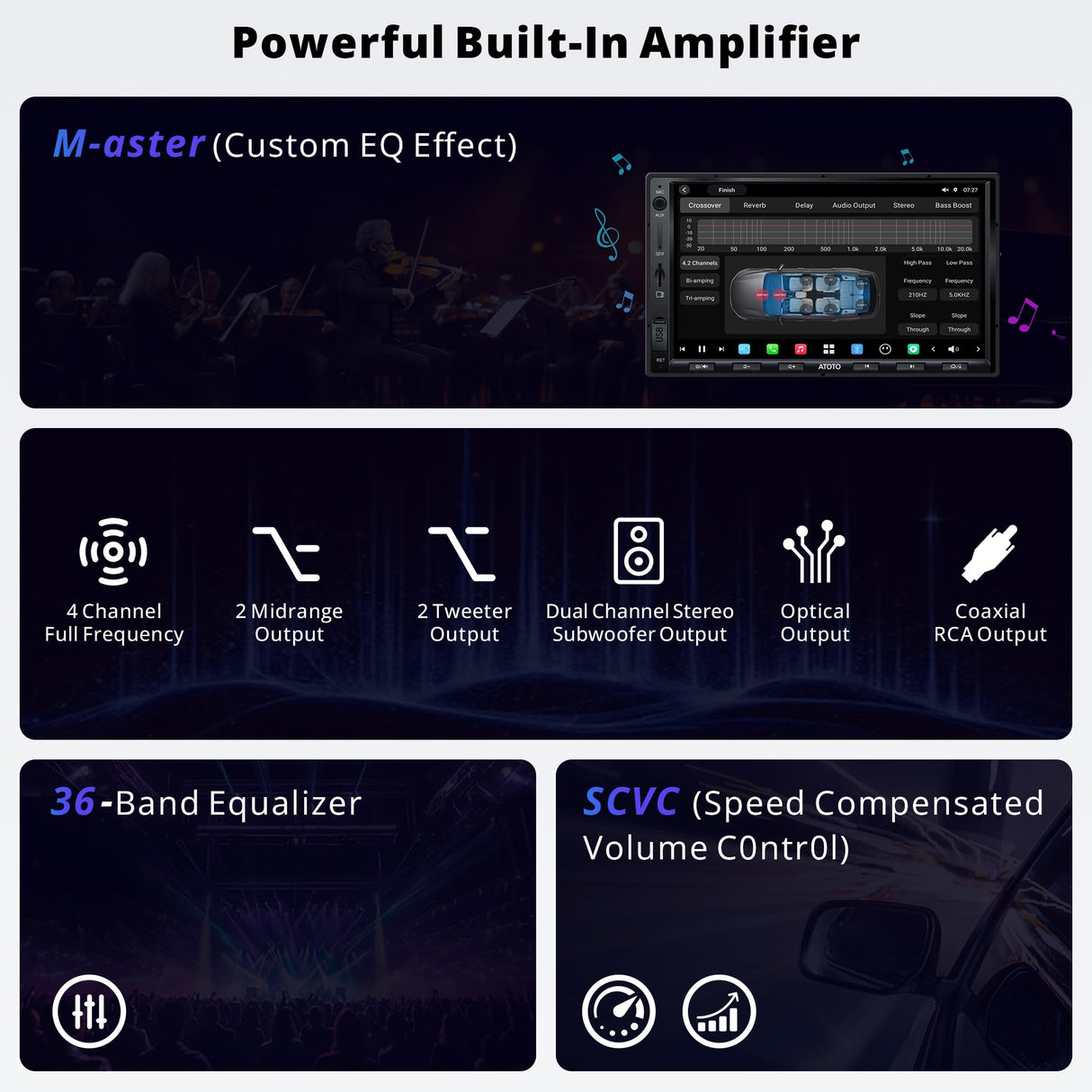 ATOTO X10G2A7E 7" Android Double DIN Car Stereo with Integrated Navigation, 8+128G, ChatGPT AI, 4G LTE, Wireless CarPlay & Android Auto, Dual Phone Connection & Bluetooth