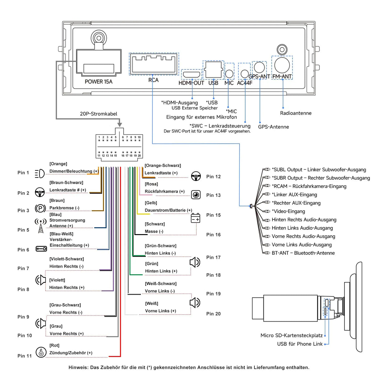 ATOTOZONE A5L 10 Zoll Doppel-DIN & Single-DIN Adaptives 2G+32G Android Autoradio, IPS Schwebendes Display, Wireless CarPlay & Android Auto, WiFi/BT/USB Tethering, MirrorLink, DSP/FM/RDS