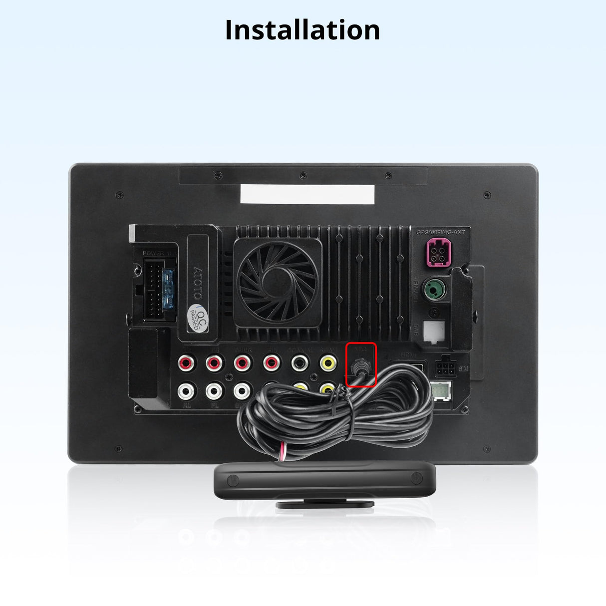 ATOTO AC-MIC20: Dual-Mikrofon mit Geräuschunterdrückung und klarer Spracherkennung, stabile Sprachübertragung, ergonomisches Silikon-Design, exklusiv für X10-Serie