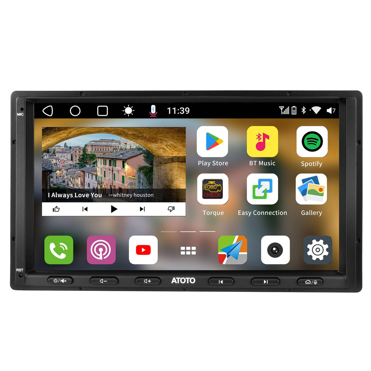 ATOTO S8 8-Core 7inch Android Double Din Car Stereo Receivers, Wireless CarPlay & Android Auto, Built-in 4G, WiFi/BT/USB, Dual Bluetooth, 4G+32G, HD LRV&SCVC, DSP, AI Chat&GPS Tracking, S8G2A74MS
