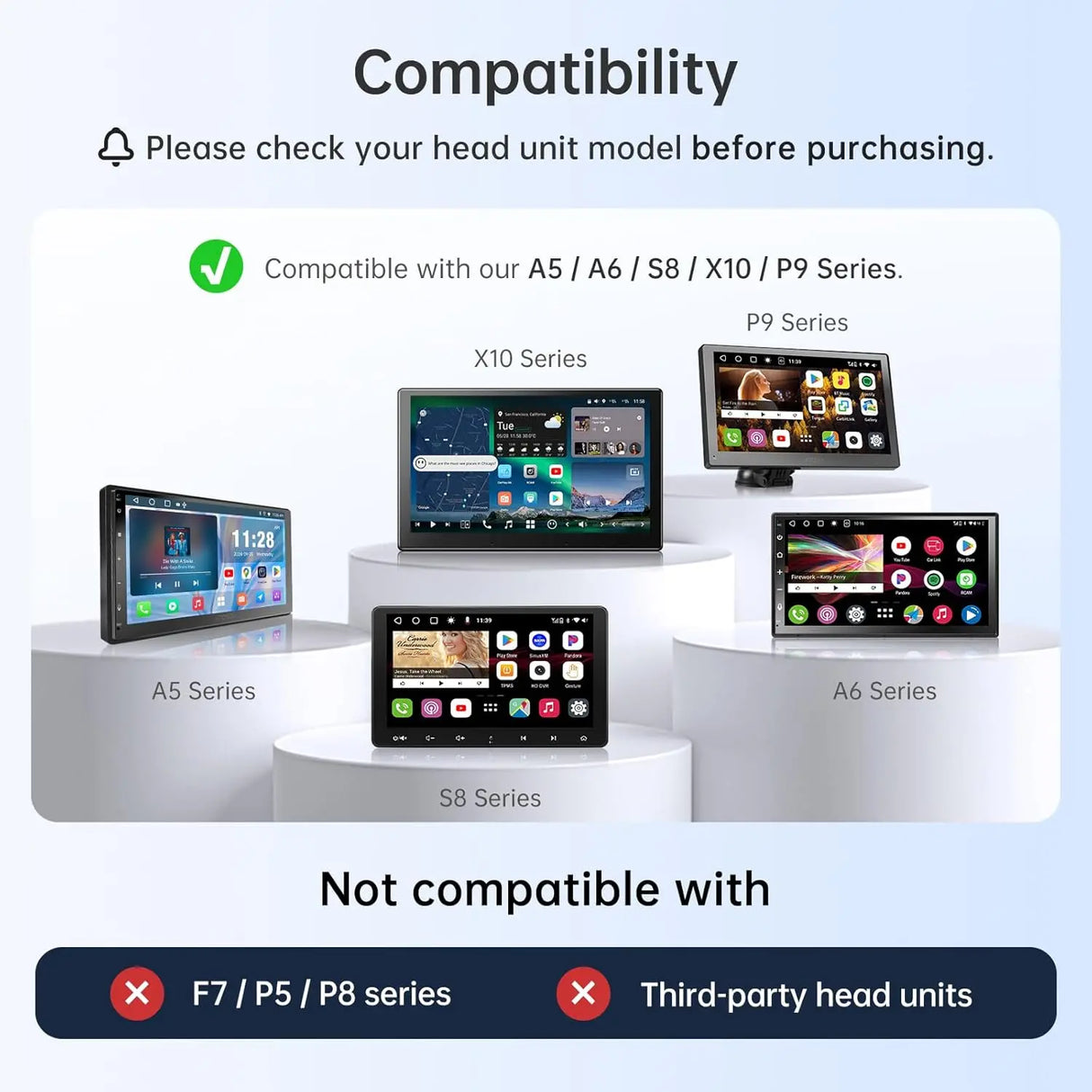 ATOTO AC-UTP1 USB TPMS Sensori Pressione Pneumatici Esterni, Compatibile con ATOTO A5/A6/S8/P9/X10