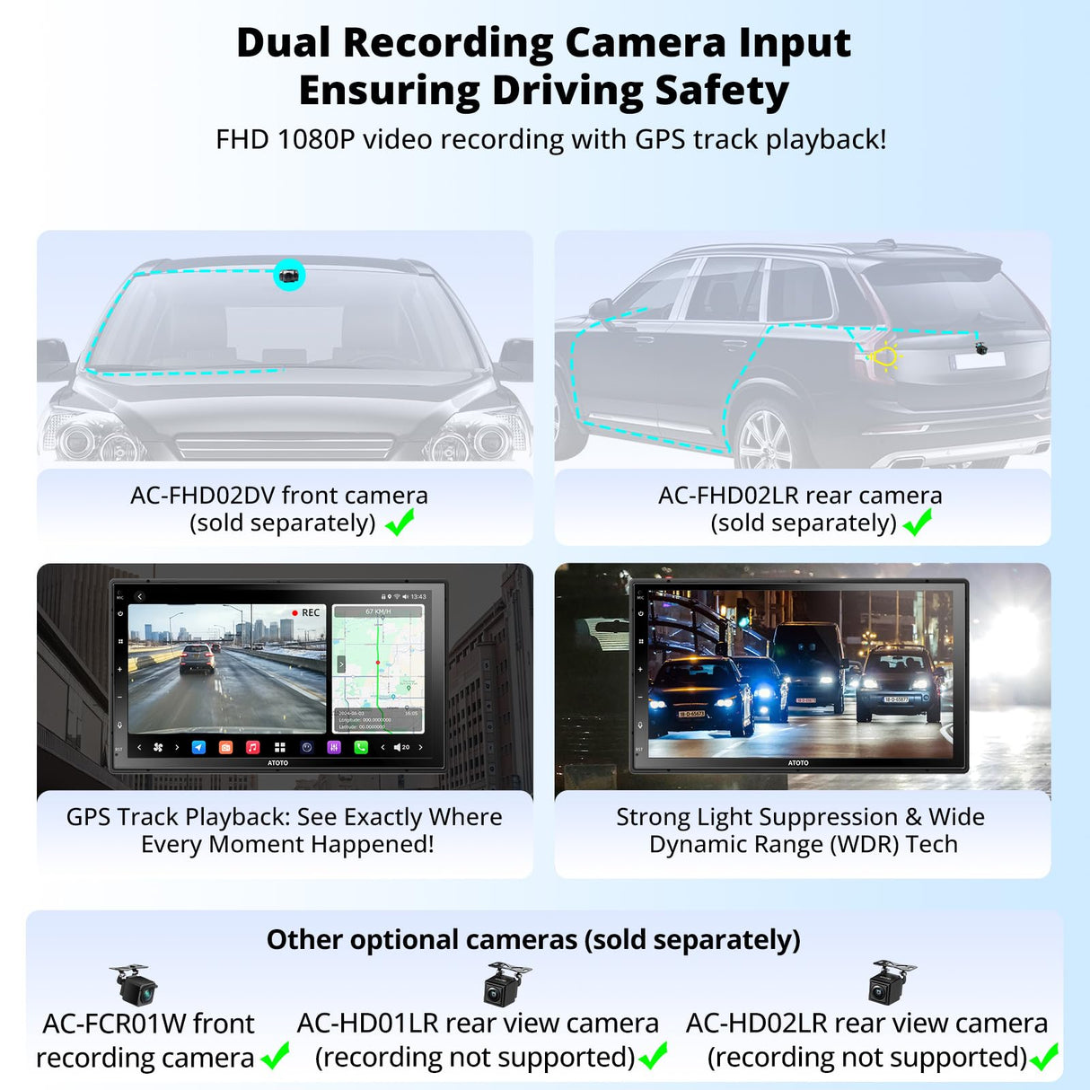 ATOTO X10DG2B7E Radio 2 DIN Android 7" QLED DAB, 8GB+128GB, CarPlay y Android Auto Inalámbricos, 4G LTE, Asistente de Voz AI, GPS, Micrófono Dual, Bluetooth, LRV, 36B-EQ, Entrada HDMI