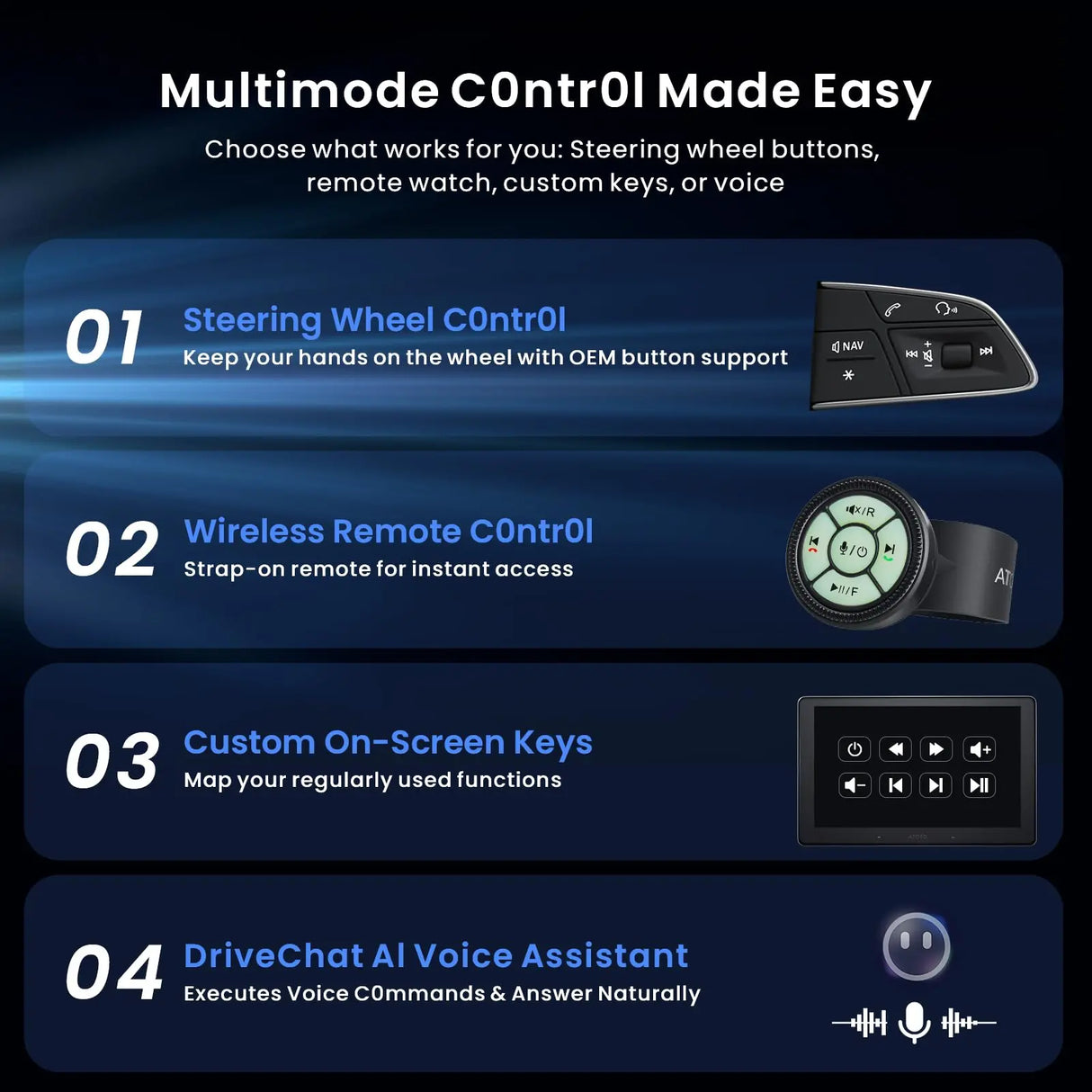 ATOTO X10G110E 10" QLED AI Android Autoradio 1 DIN, Integrated Navigation, 8G+128G, 4G LTE, Floating Screen, Wireless CarPlay & Android Auto, Dual Phone Connection & Bluetooth