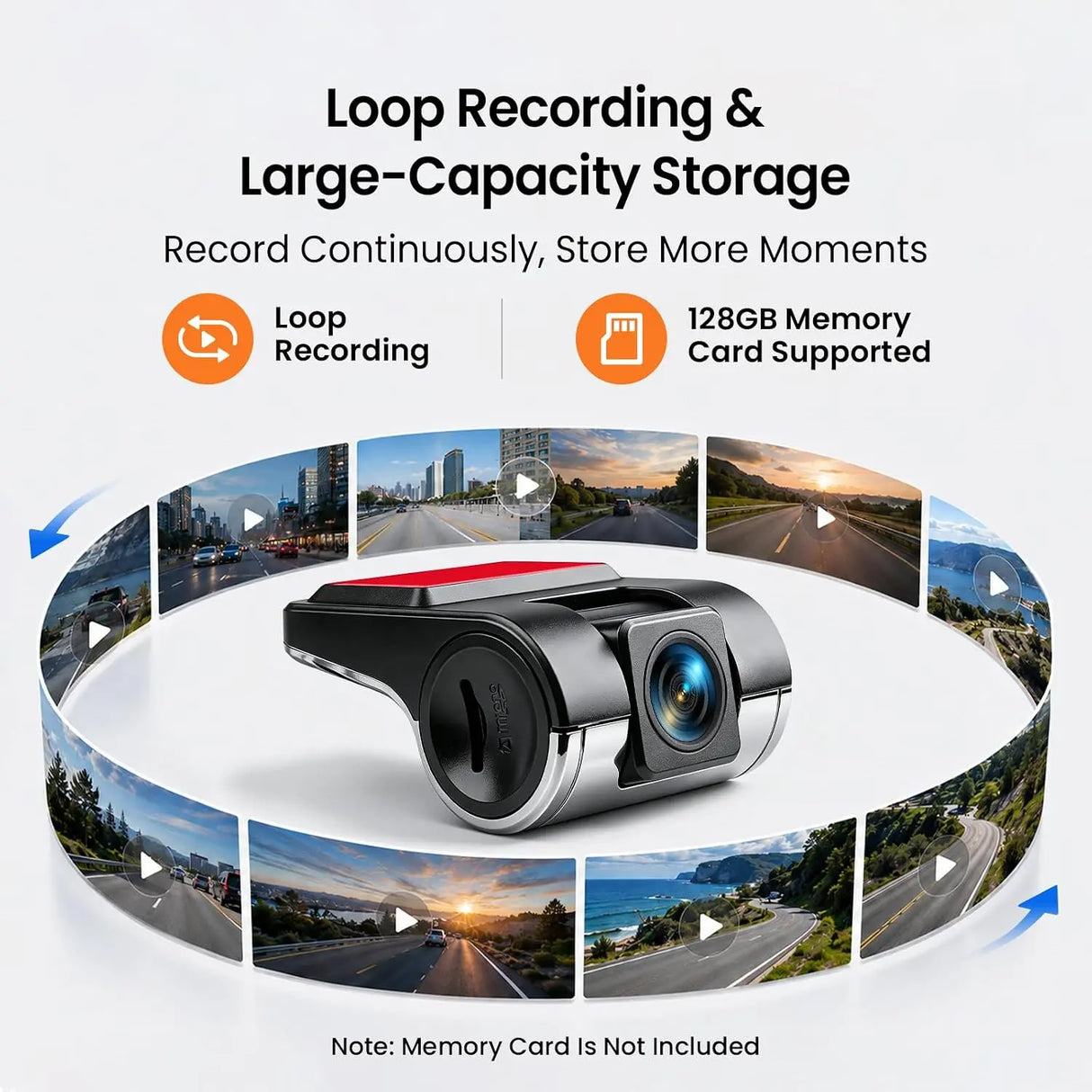 ATOTO AC-44P5 HD 720P Front DVR Camera, 140° Wide Viewing Angle, Support up to 128GB of Storage, Only Compatible with Selected ATOTO F7WE Series