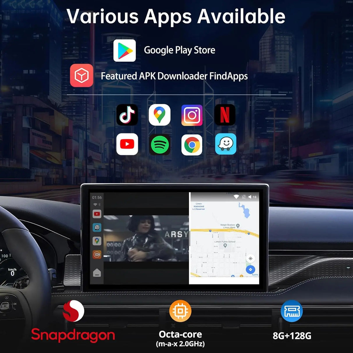 ATOTO CB6 Wireless CarPlay Adapter - 4GB RAM 64GB Storage, Built-in 4G LTE, OBD2 Diagnostics, Plug-and-Play Car AI Box with DriveChat & FindApps, Supports CarPlay/Android Auto