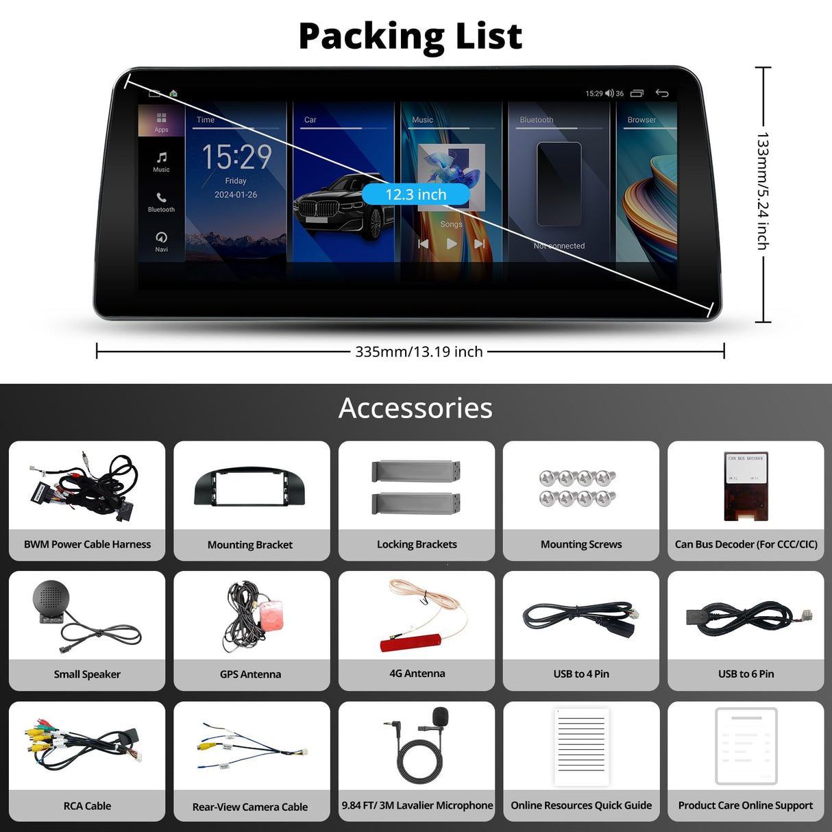 ATOTO S8BM3S412B8PN 12,3" Autoradio mit CarPlay & Android Auto, kompatibel mit Audi, GPS-Tracking, DriveChat AI, 2x Bluetooth, 4G LTE – Behält alle Originalfunktionen