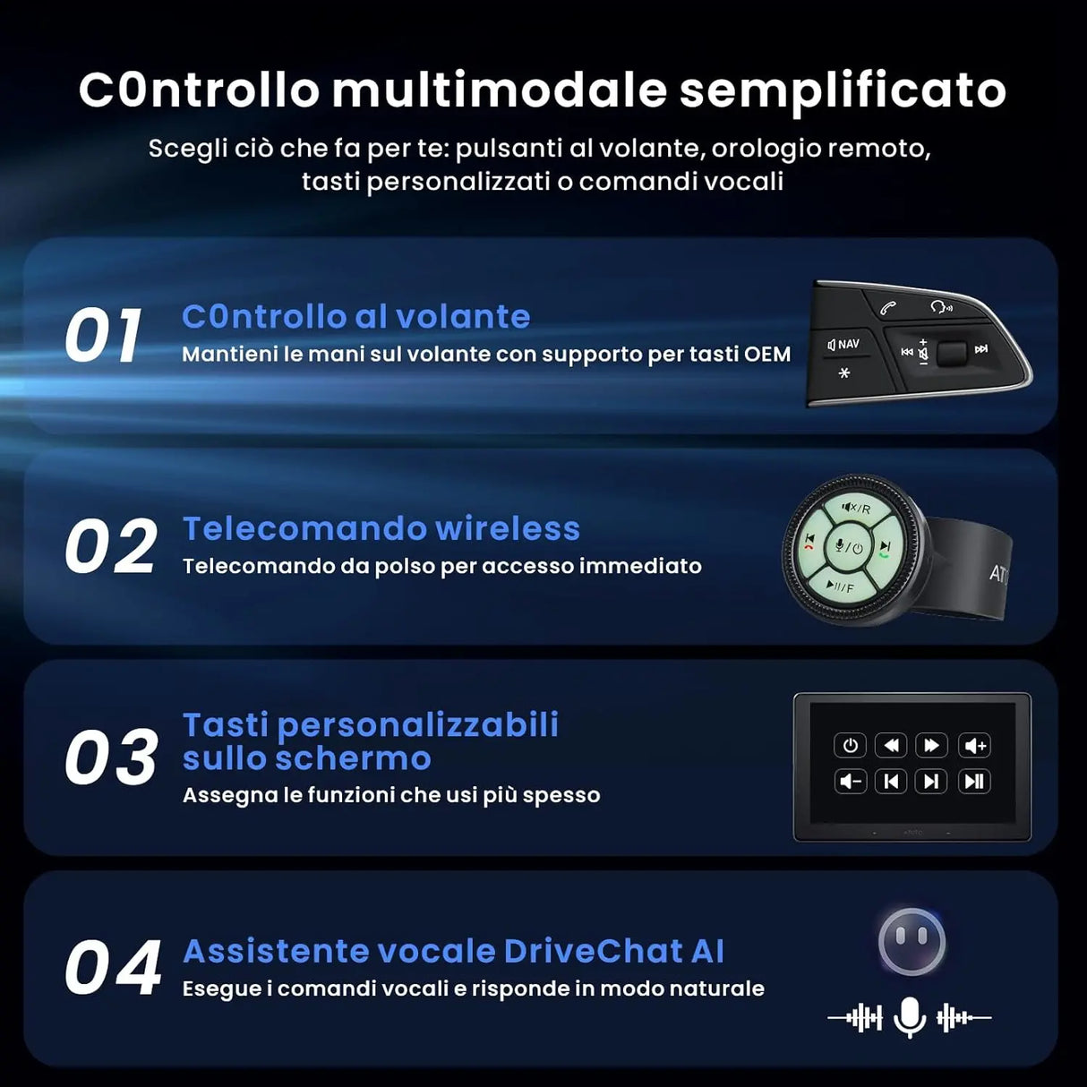 ATOTO X10G110E Autoradio 1 Din 10" QLED, Navigazione Integrata, CarPlay Wireless, Android Auto Wireless, Schermo Flottante, 8G+128G, 4G LTE, Doppio Telefono, Bluetooth
