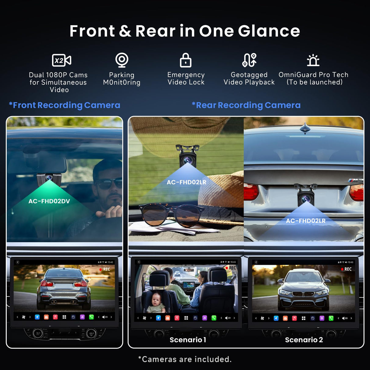 ATOTO X10G129E 12.95" Android Single Din Car Stereo with Wireless CarPlay/Android Auto, 1080P Dual Dash Cam, HDMI-in TV/Game, SPDIF DSP DAC AMP RCA SUB, 8+128G, 4G WiFi Bluetooth GPS OTA AI