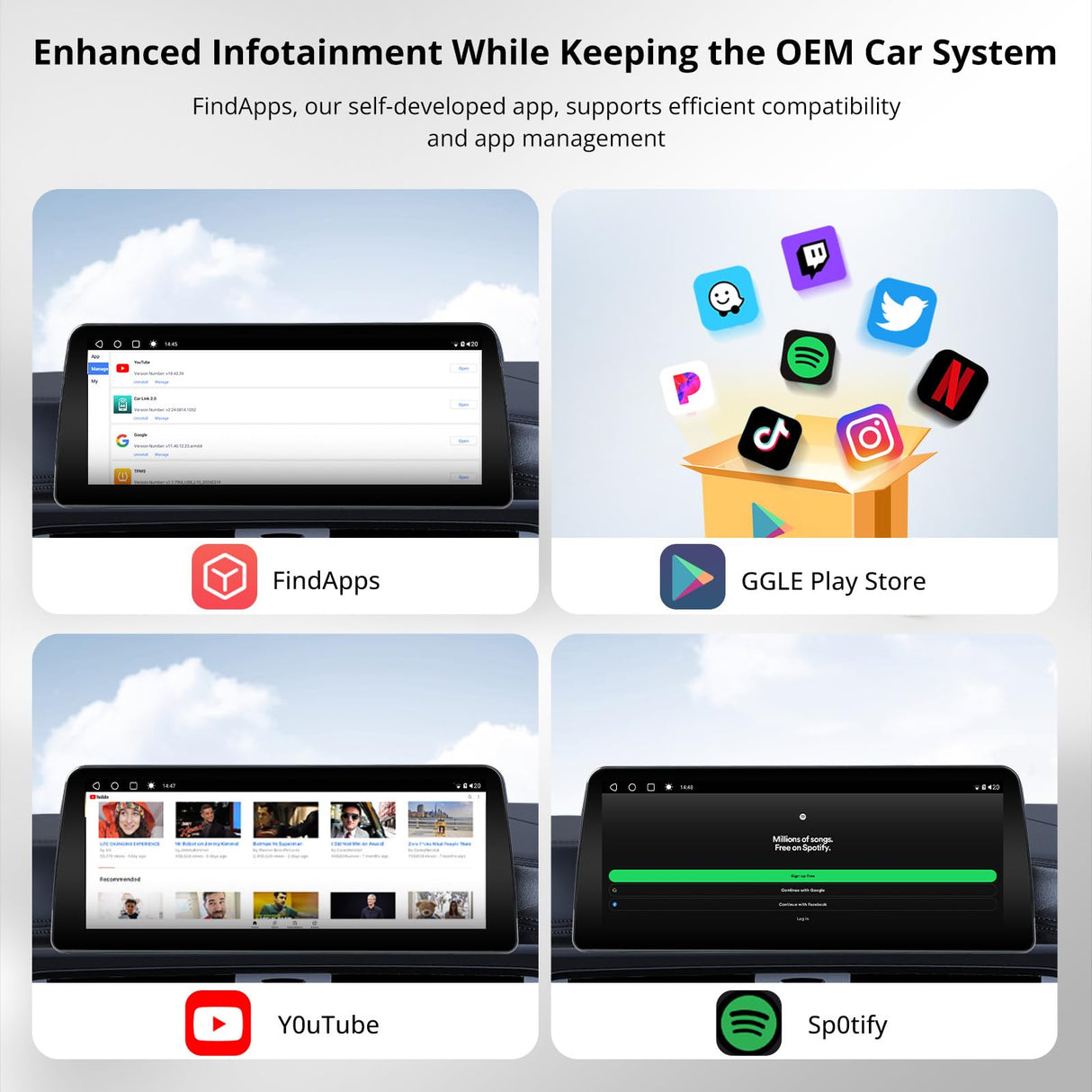 ATOTO S8BM3S412B8PN 12.3" BMW Compatible Car Stereo, Wireless CarPlay & Android Auto, Fits 3 Series E90/E91/E92/E93 2008-2012 CIC System, GPS Tracking, AI DriveChat, 4G LTE, Dual Bluetooth, Retains Original Functions