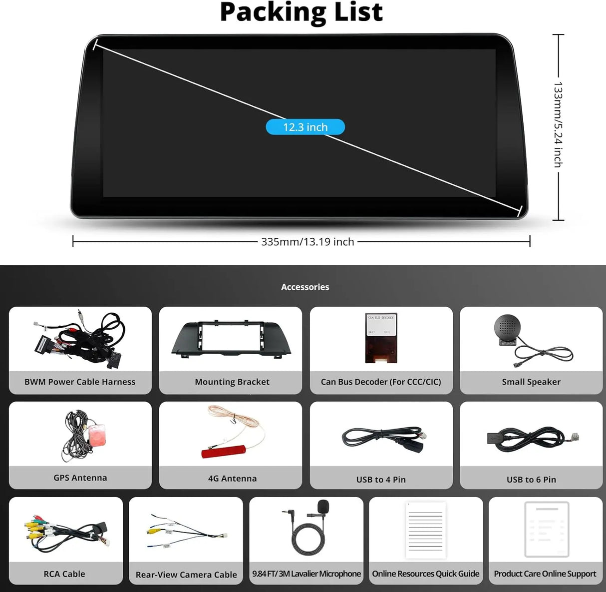 ATOTO S8BM5S412B8PN 12,3" Radio coche – Compatible con BMW Serie 5 F10/F11 CIC (2011-2012), Bluetooth, CarPlay y Android Auto inalámbrico, GPS para coche, DriveChat AI, 2 Bluetooth, 4G LTE