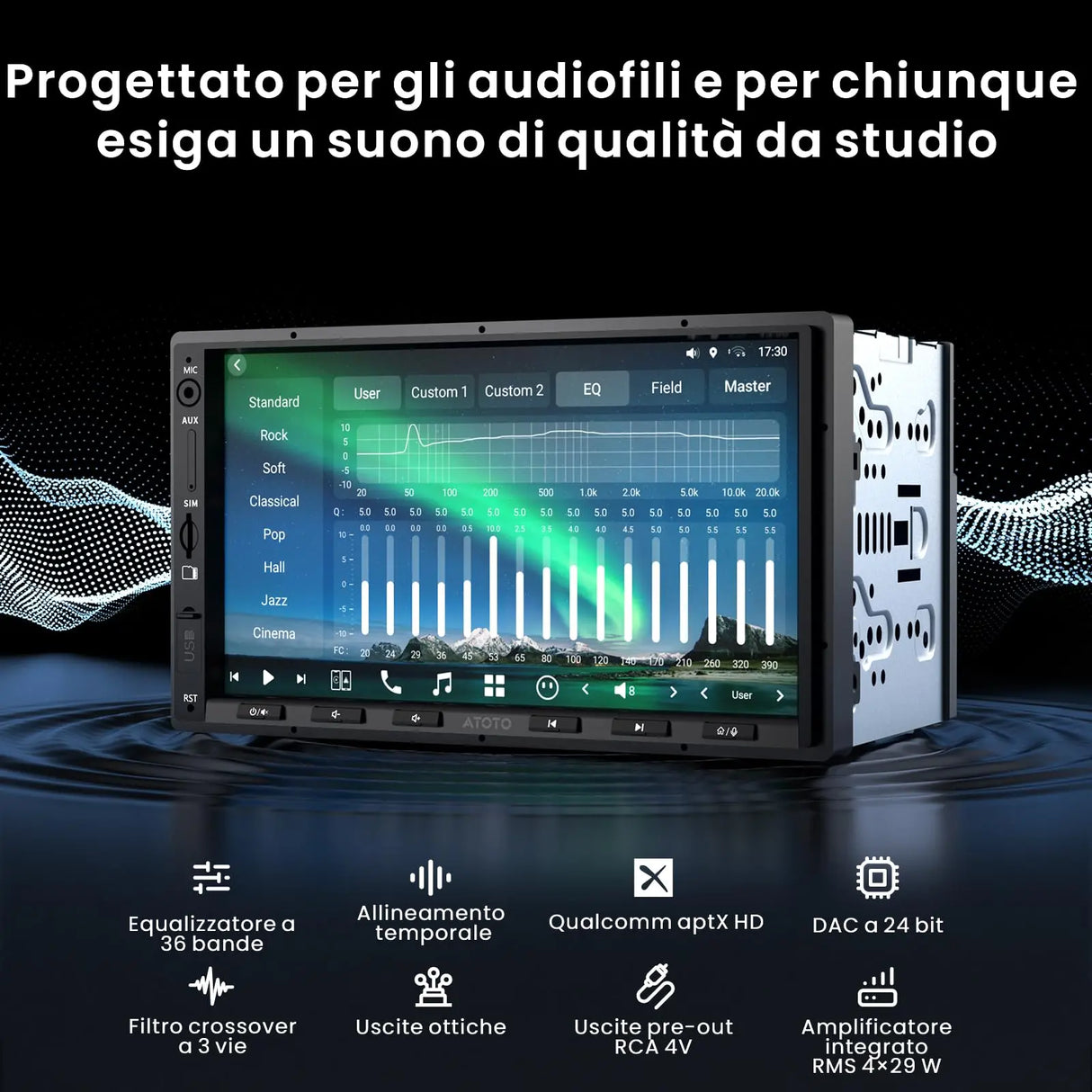 ATOTO X10G2A7E Autoradio 2 DIN 7" Android con Navigazione Integrata, 8+128G, CarPlay Wireless, Android Auto Wireless, ChatGPT AI, 4G LTE, Doppio Telefono, Bluetooth