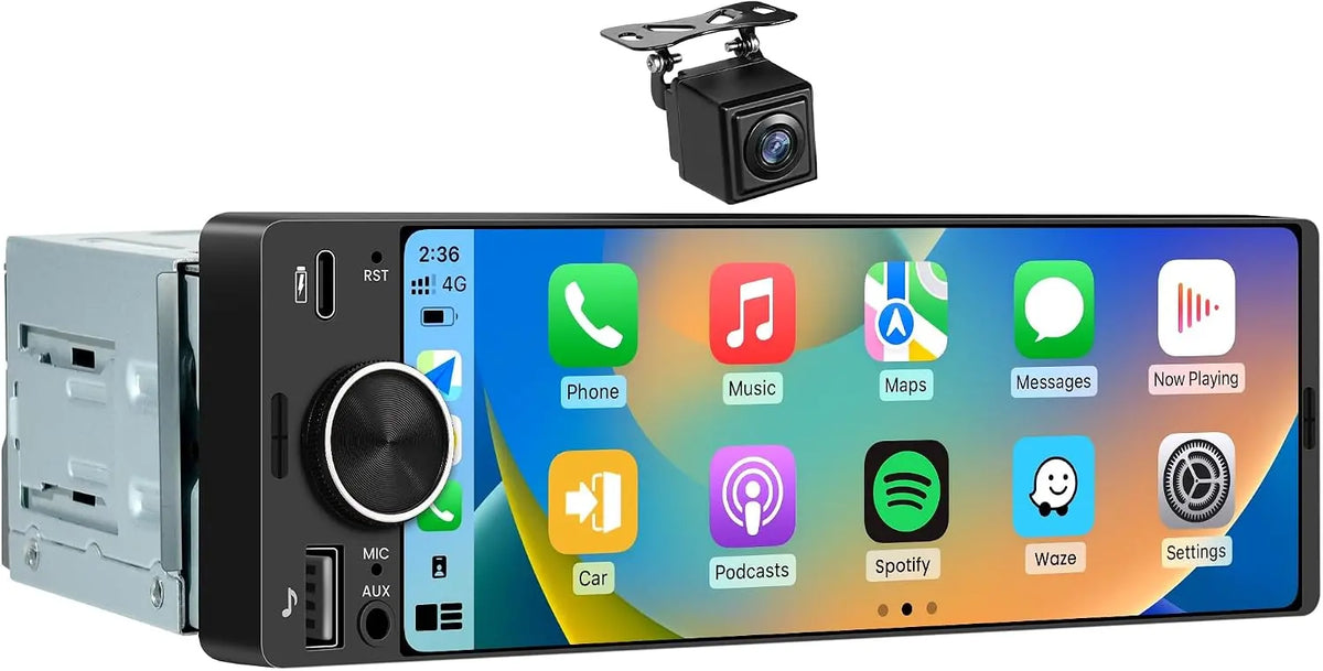 ATOTO F7WE 6.28 Zoll Autoradio 1 DIN mit Kabellosem CarPlay & Android Auto