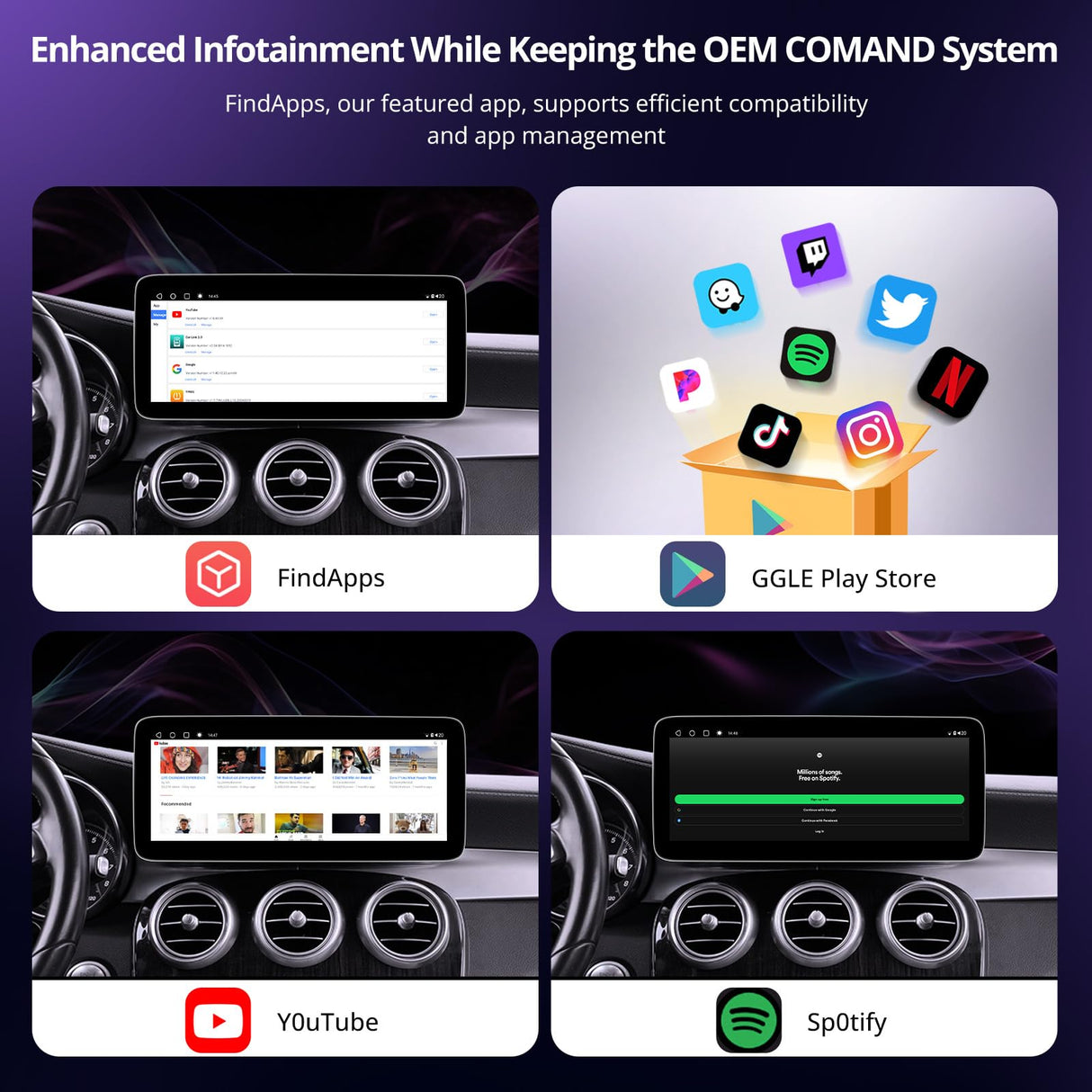 ATOTO S8MBCC312C8PN 12,3" Autoradio Bluetooth, Compatibile con Benz C Class 4.0 System (2008-2010), CarPlay e Android Auto, Navigatore GPS, DriveChat AI, 4G LTE, Mantiene Tutte le Funzionalità Originali