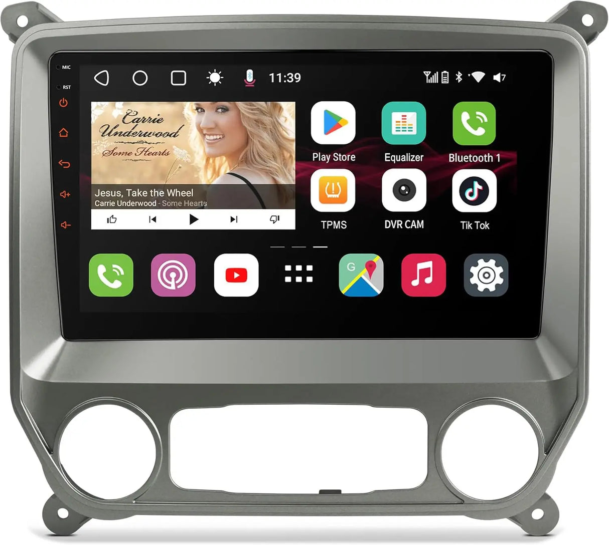 ATOTO S8SLD10ADM 10.1" Android Double Din Car Stereo for 2014–2018 Chevy Silverado & GMC Sierra (1500/2500/3500 & 2019 Classic), Wireless CarPlay/Android Auto, 4G+32G, 4G LTE, DSP, 32-Band EQ