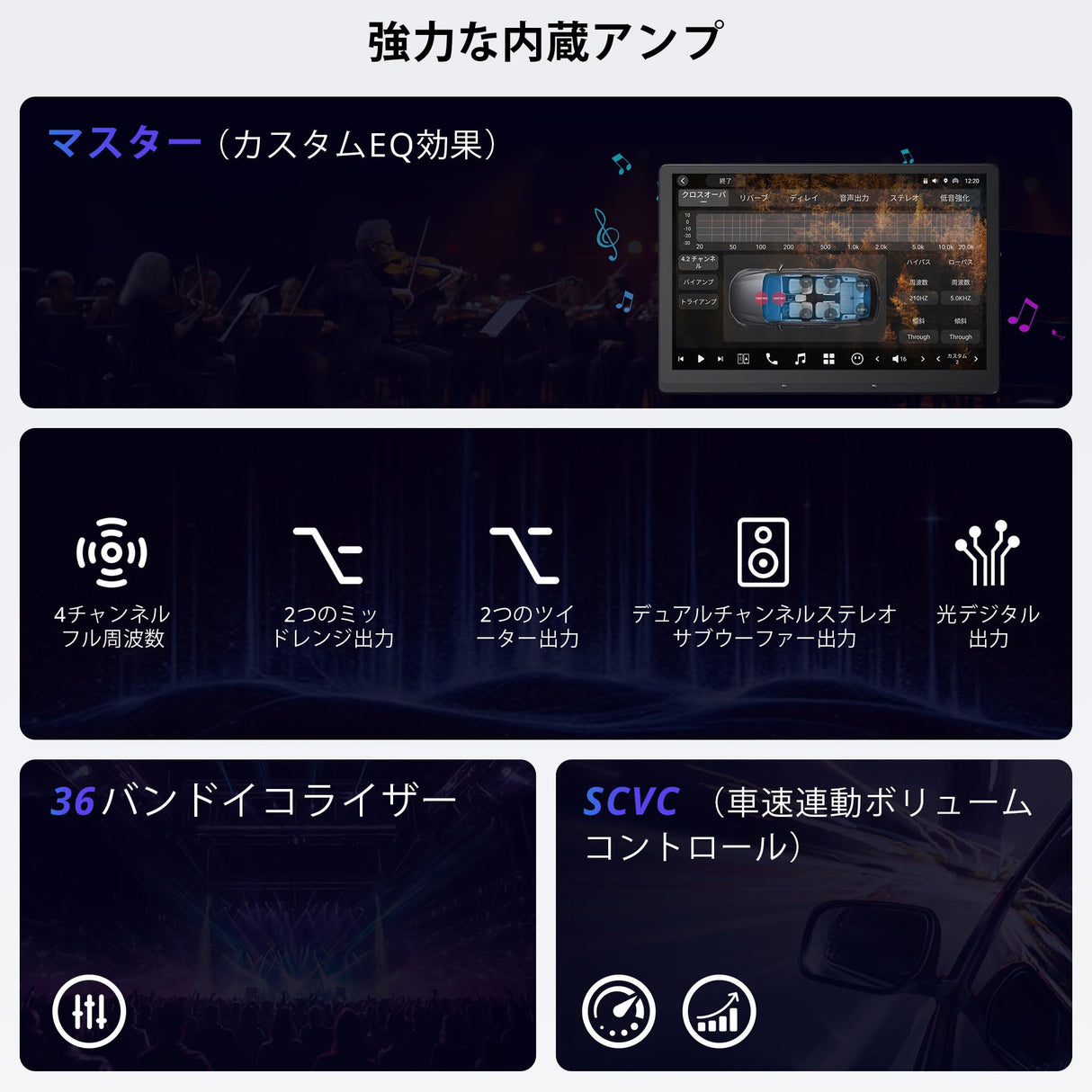 ATOTO X10G129E 12.9" AI Android 1 Din ディスプレイオーディオ、4G LTE、ワイヤレスCarPlay & Android Auto、8G+128G 1DIN フローティングディスプレイ、デュアルフォン接続、HDMI入力、LRV & SCVC、GPS追跡