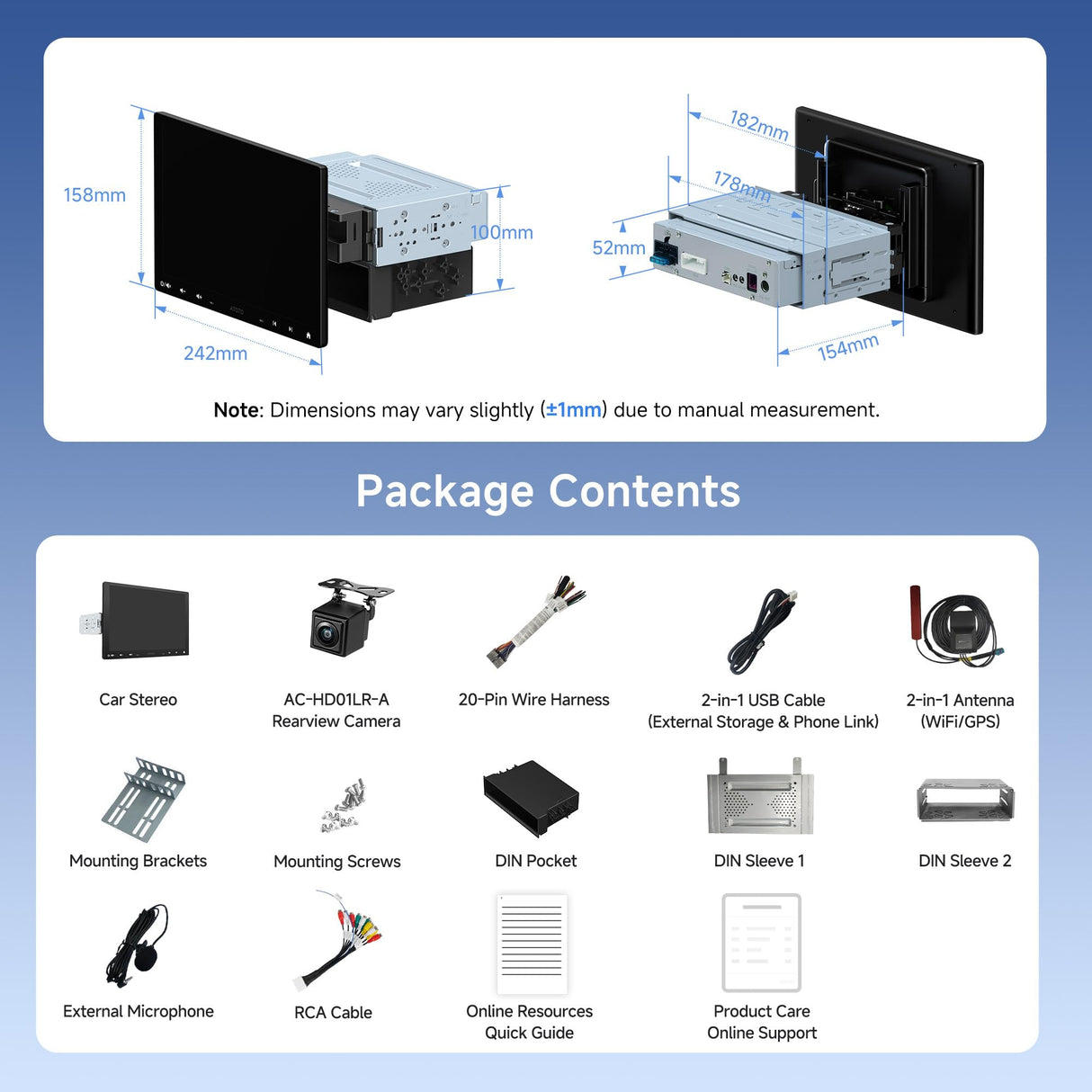 ATOTO A6G110PF 10" Single Din Car Stereo with Rear View Camera Access, Wireless CarPlay & Android Auto, Drive Chat AI Smart, DSP 36-Band EQ, Dual Bluetooth, GPS Tracking, Mirror Link