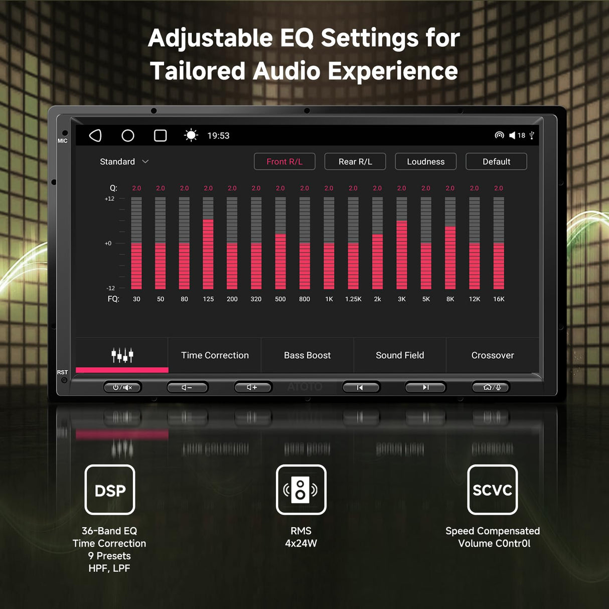 ATOTO S8G2A74MS 7" QLED Double Din Android Car Stereo & 1080P Front Camera, 4G+32G, Smart AI Chat, Wireless CarPlay & Android Auto, Dash Cam, Built-in 4G, Dual Bluetooth, WiFi/USB