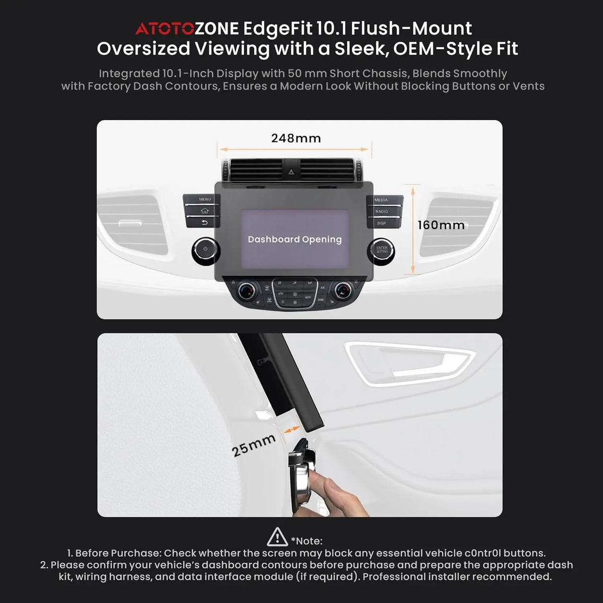 ATOTO X10G2A7E 7" Double Din Car Stereo with Android In-Dash Navigation, 8+128GB, Wireless CarPlay & Android Auto, ChatGPT AI Assistant, 4G LTE, Dual Phone Connection, Dual Bluetooth