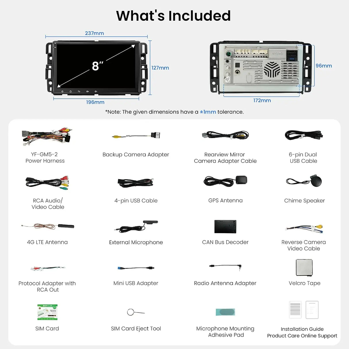 ATOTO S8LUNV08ADM 10.1" Android Car Stereo for Chevrolet Silverado 1500 2014–2018, 2500HD 2015–2019 & GMC Sierra, Wireless Apple CarPlay & Android Auto, 4G LTE, QLED Display, DSP, GPS Navigation