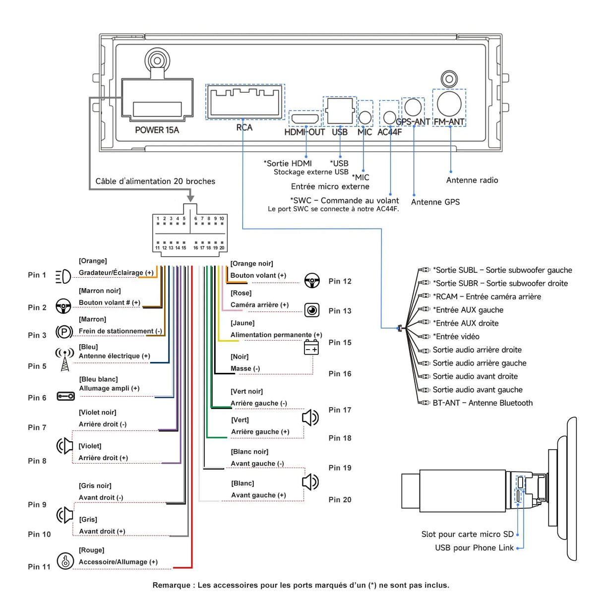 ATOTOZONE A5L 10 Pouces IPS Android Autoradio Adaptatif 2 DIN et 1 DIN, CarPlay et Android Auto sans Fil, Écran à Affichage Flottant, Partage de Connexion Via WiFi/BT/USB, DSP/FM/RDS