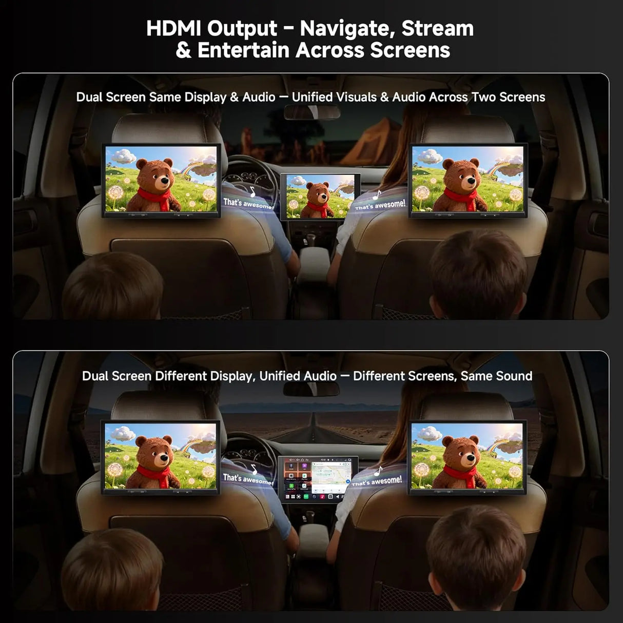 ATOTO V10G225OC 12.5" QLED Android Double DIN Car Stereo, 6GB+128GB, 4G LTE, In-Car Karaoke, Pro DSP with 4V RCA, 4-Channel Dash Cam Recording, Music-Sync Lighting, aptX HD Bluetooth, Wireless Apple CarPlay & Android Auto