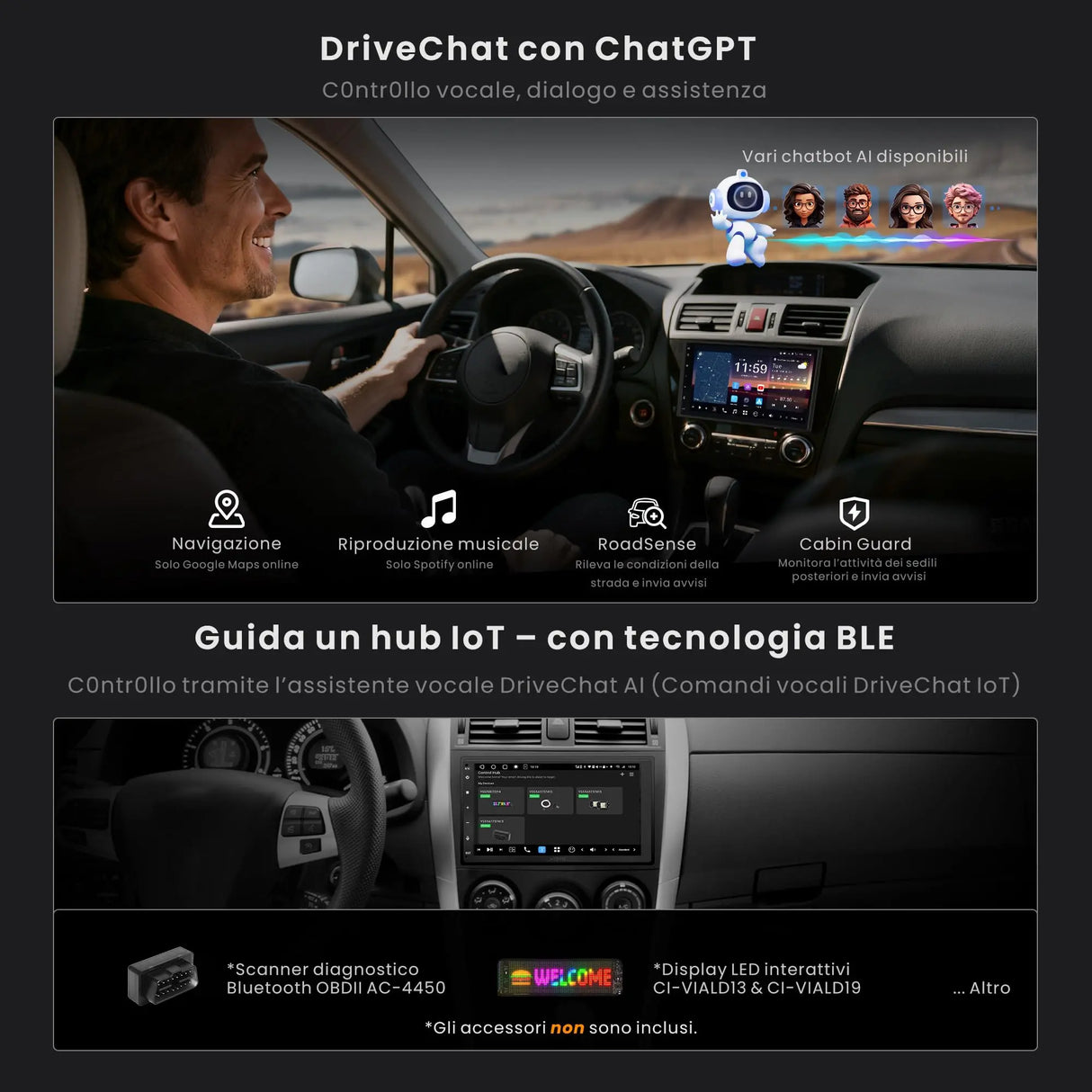 ATOTO X10DG2B7E 7" QLED DAB Autoradio 2 Din Android, 8+128G, Wireless CarPlay & Android Auto, 4G LTE, AI Voice Assistant, GPS Tracking, Dual MIC & Bluetooth, LRV, SVC, 36-Band EQ, HDMI Input