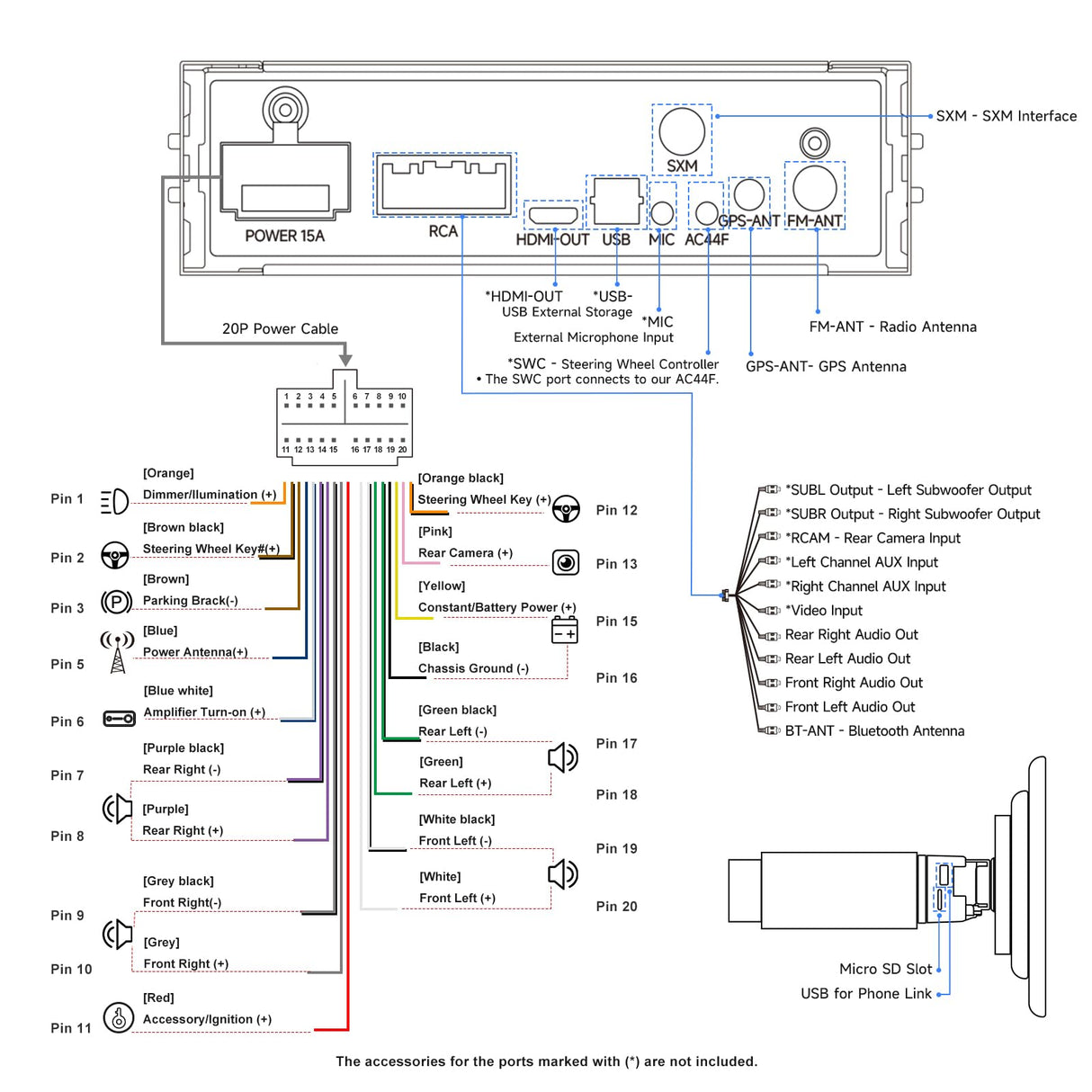 ATOTOZONE A5L 10 inch Double DIN & Single DIN Adaptive Car Stereo, Floating Android Car Radio 2G+32G, Wireless CarPlay&Android Auto, WiFi/Bluetooth/USB, MirrorLink, 24B EQ&DSP/FM, AI Chat, GPS Navi