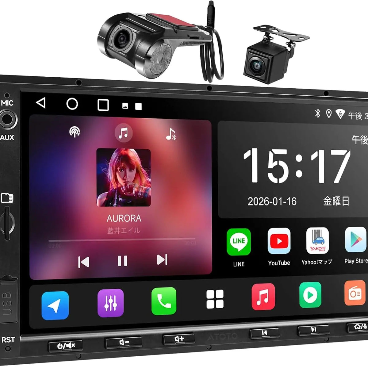 ATOTO A5 2Din ディスプレイオーディオ 7型 DVR・バックカメラ搭載